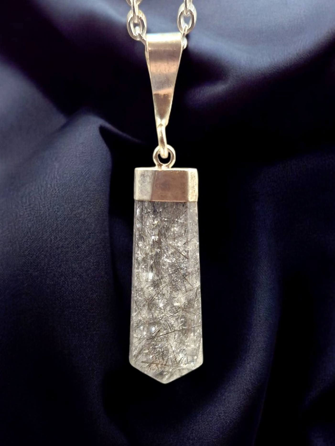 Pendentif Quartz Tourmaline (au choix)