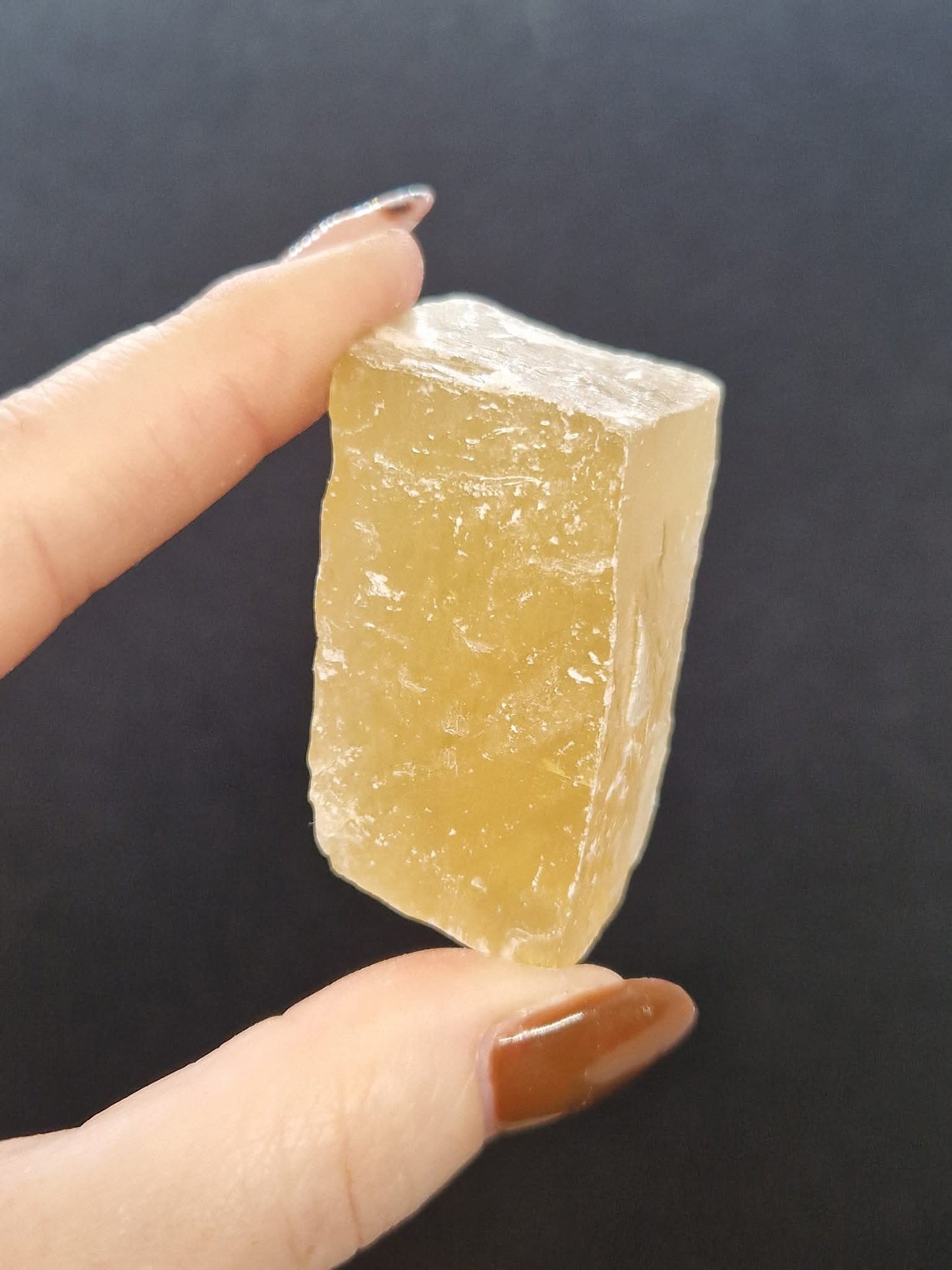 Calcite miel brute