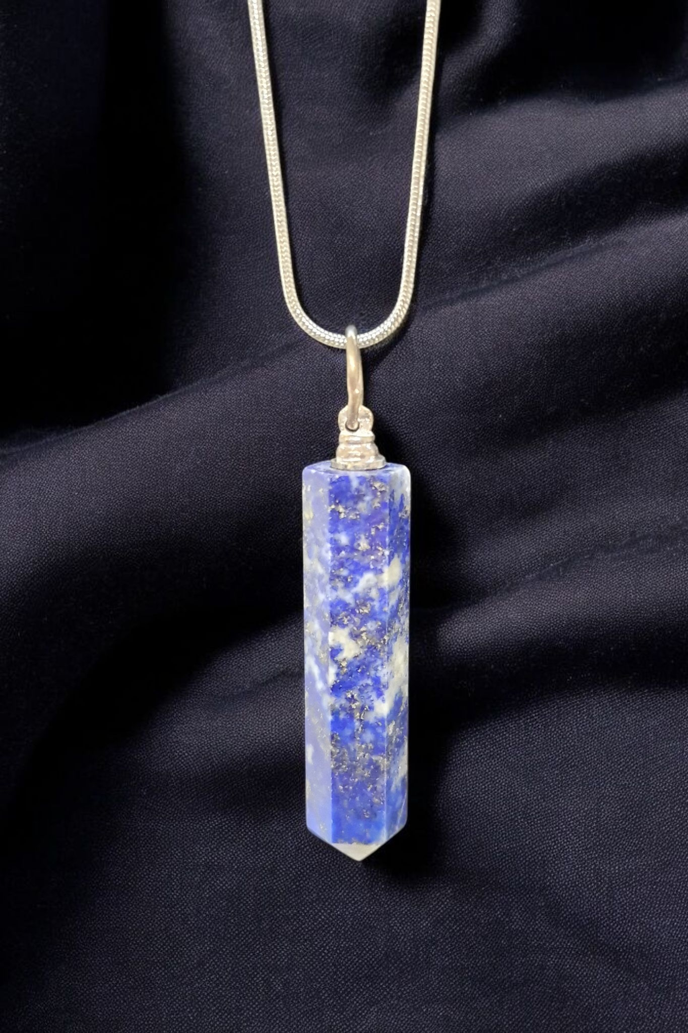 Pendentif Lapis lazuli pointe