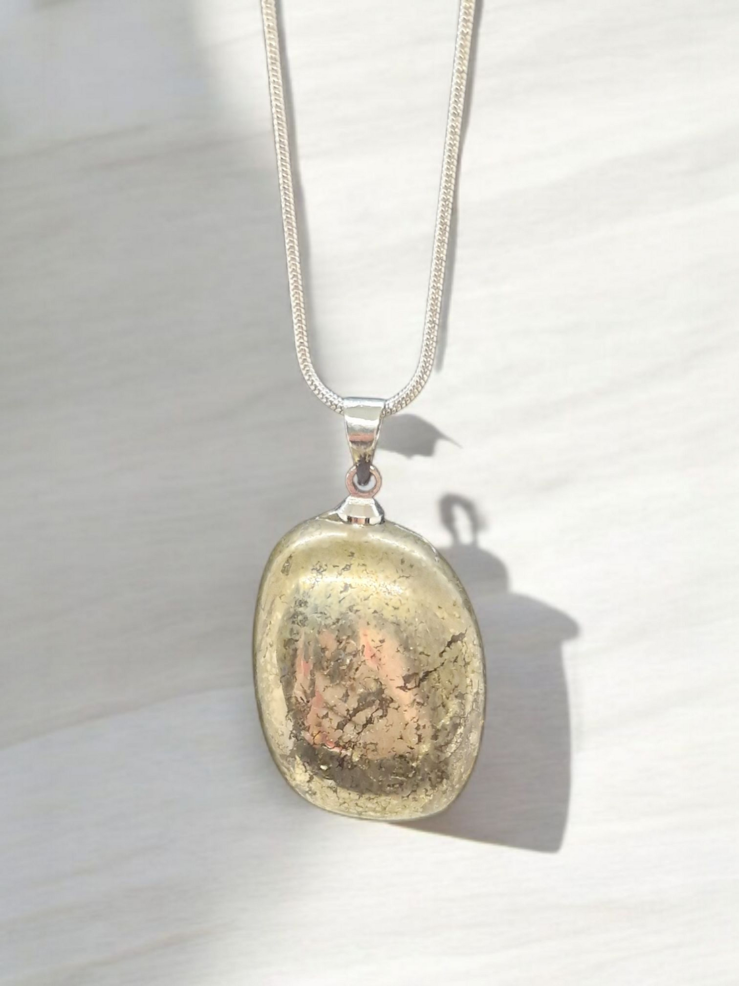 Pendentif Pyrite pierre roulée