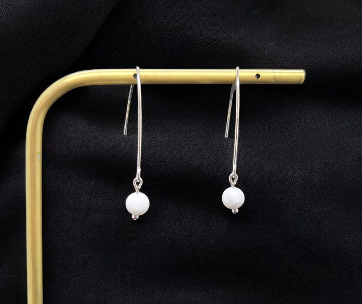 Boucles d'oreilles perle (au choix)