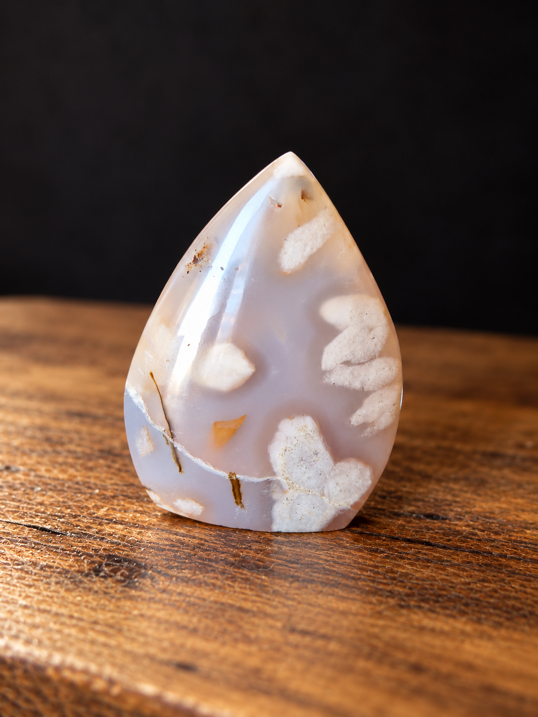 Forme libre Agate fleur de cerisier