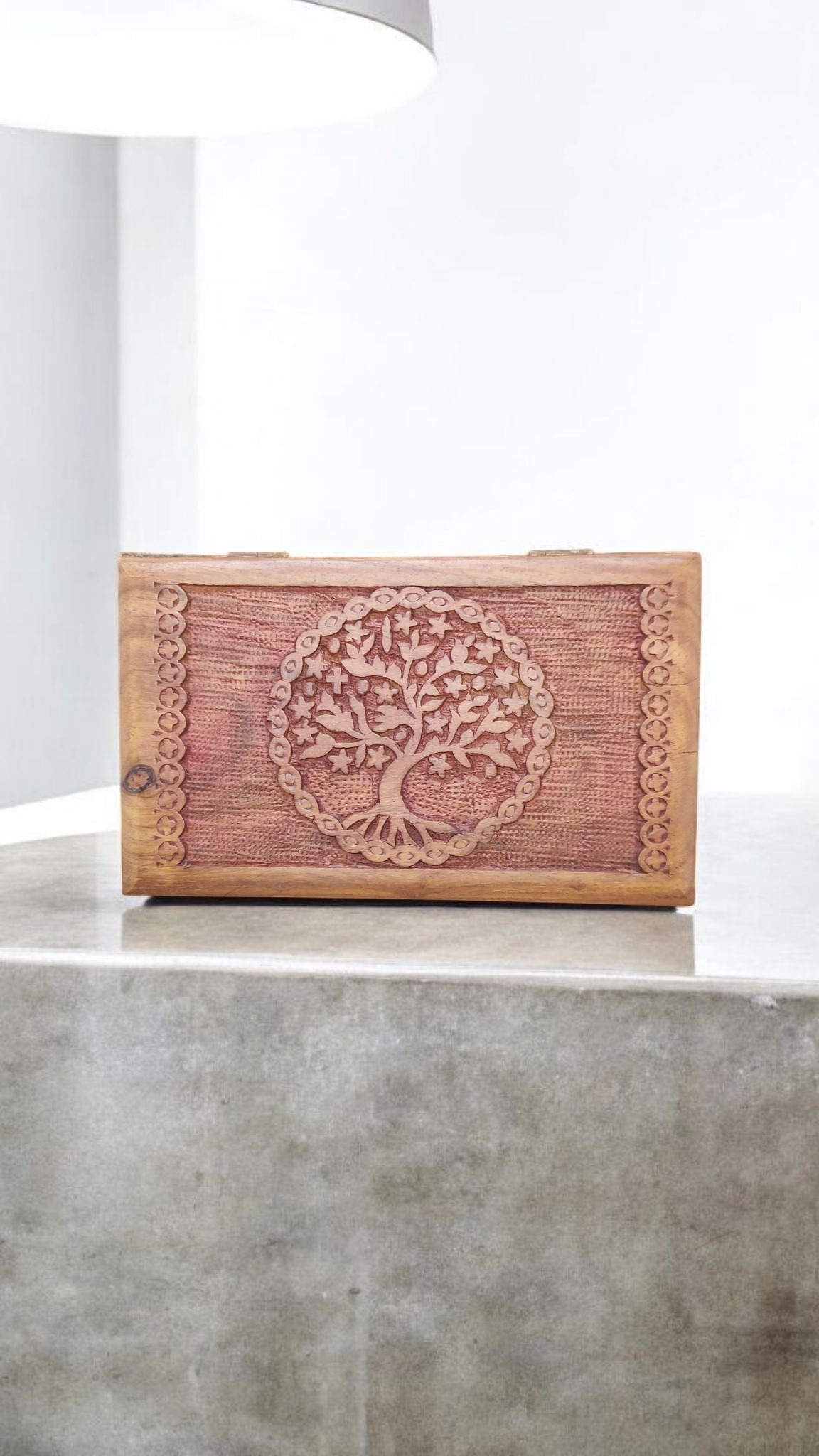 Boite en bois Arbre de Vie
