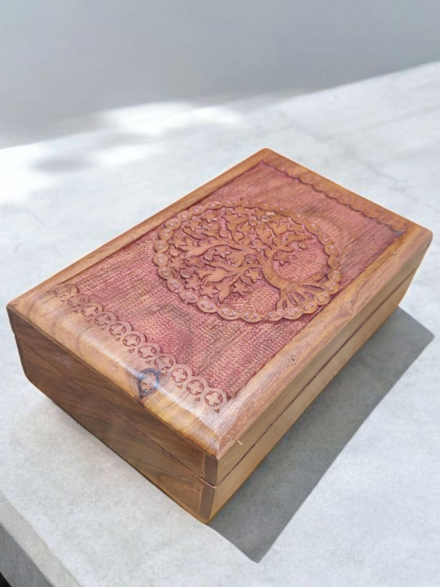 Boite en bois Arbre de Vie