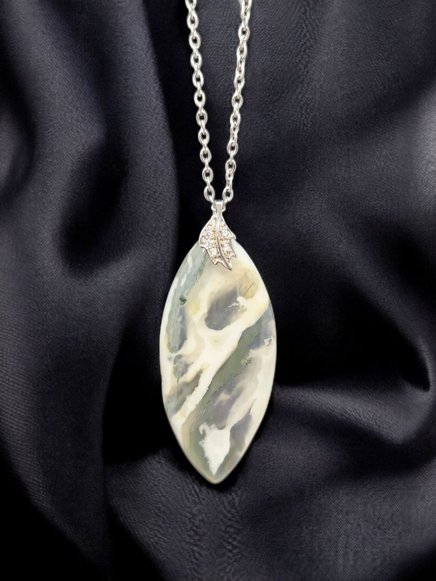 Pendentif Agate mousse