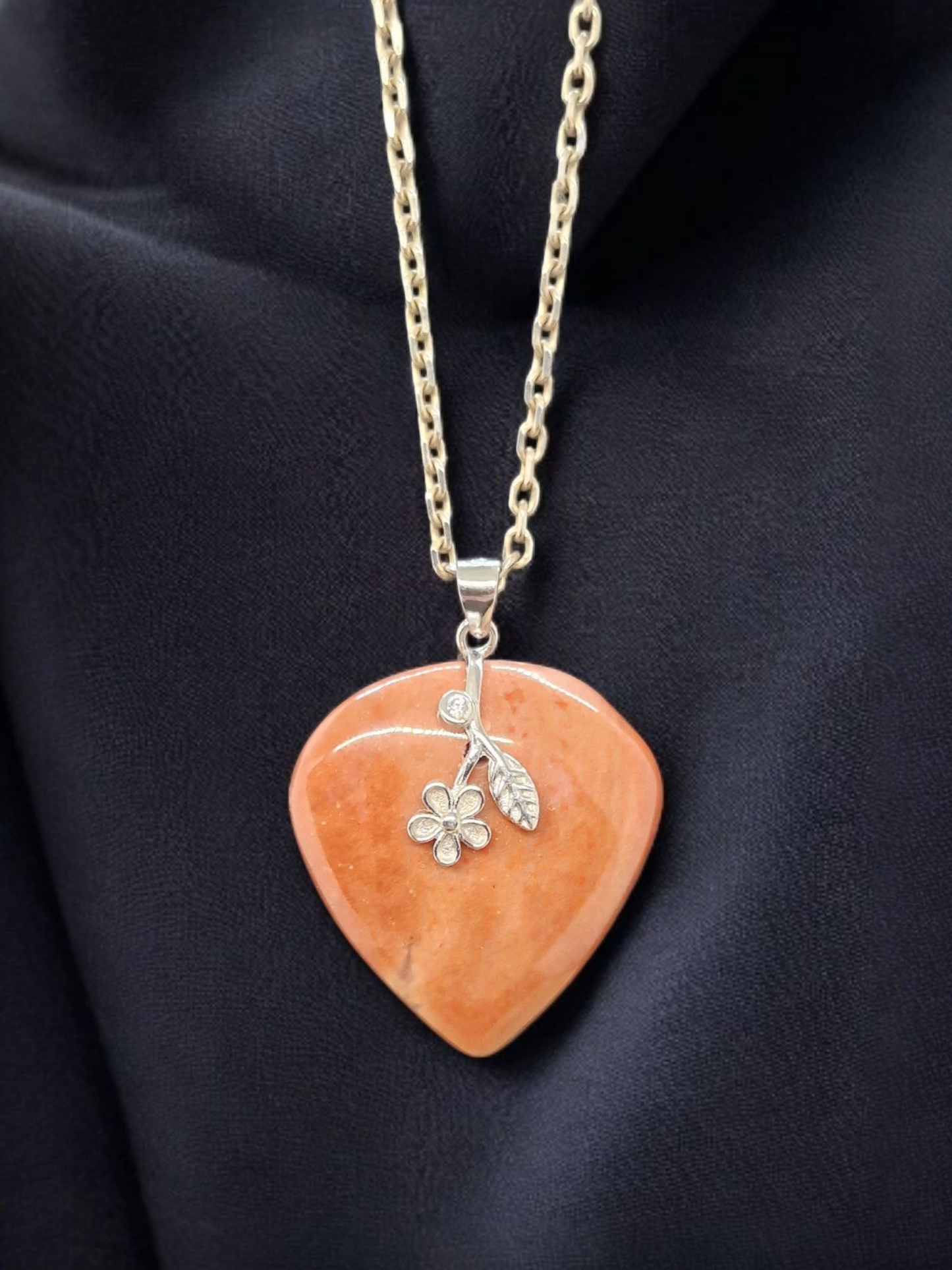 Pendentif Jaspe rouge