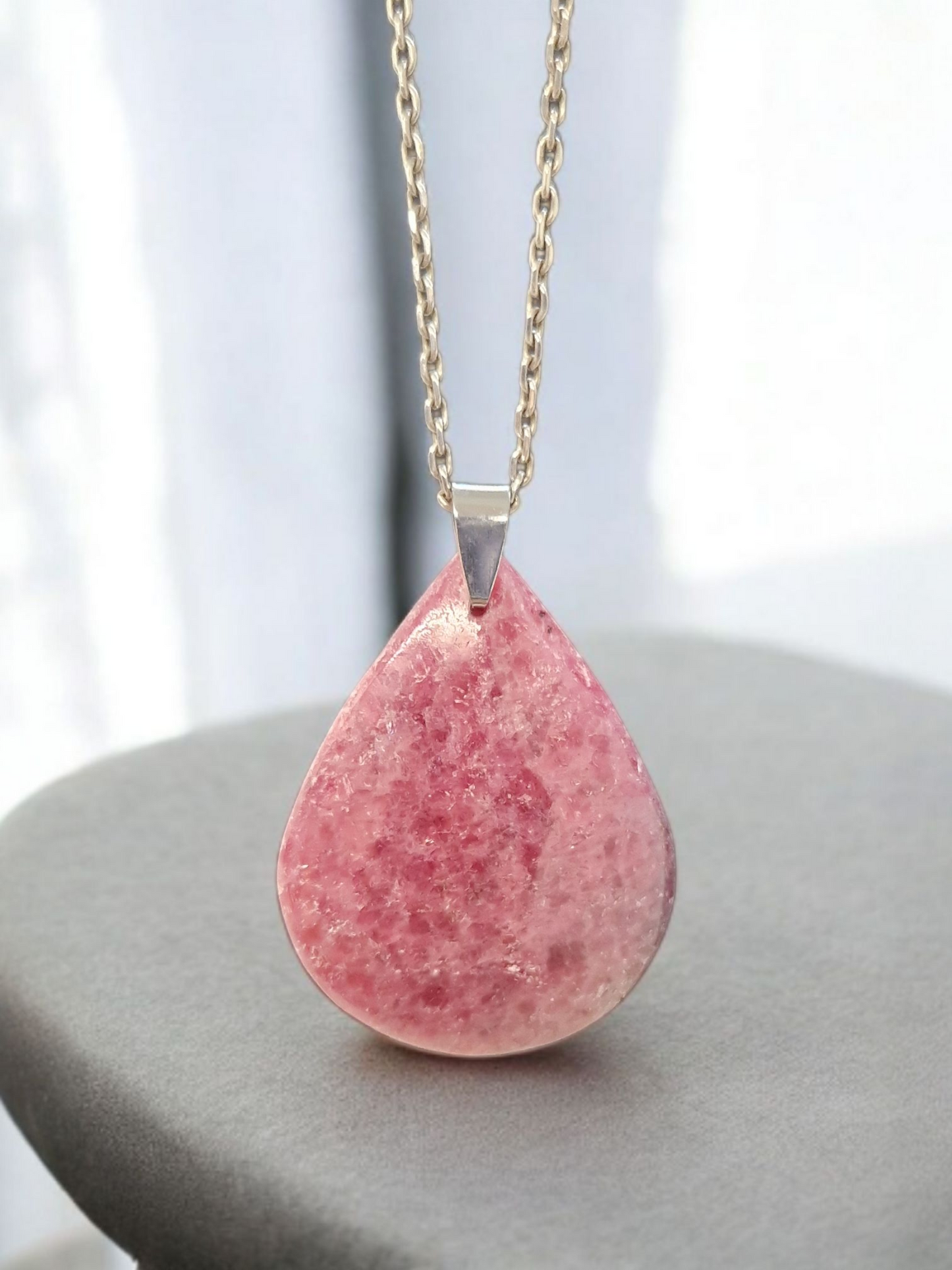 Pendentif Rhodonite
