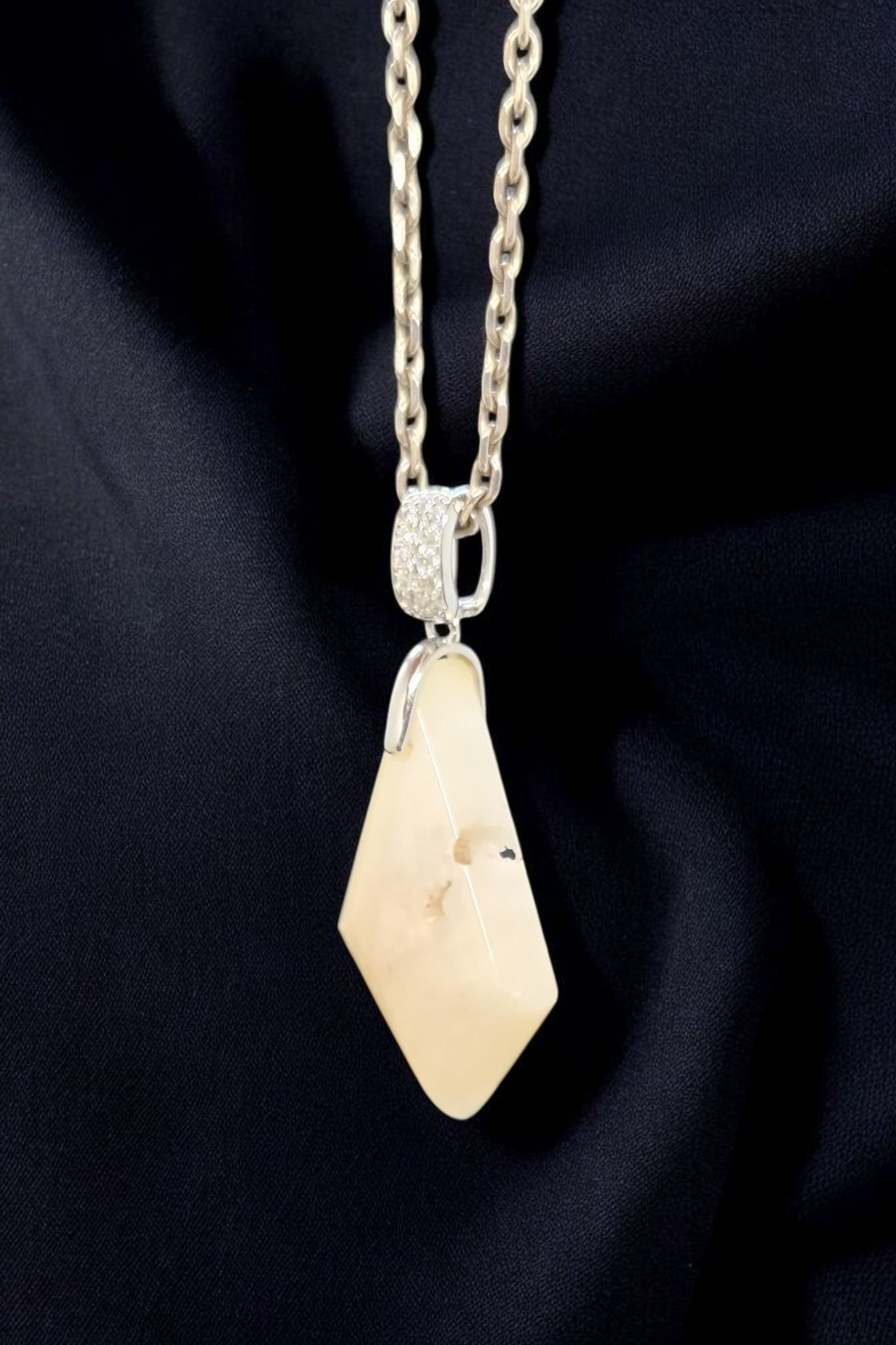 Pendentif Opale rose