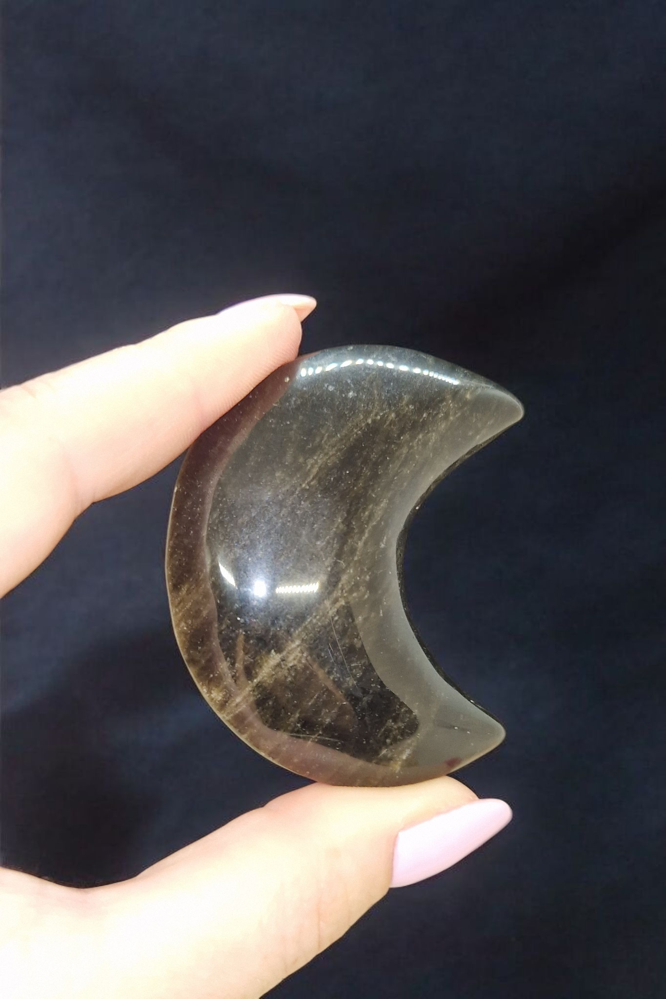 Lune Obsidienne dorée