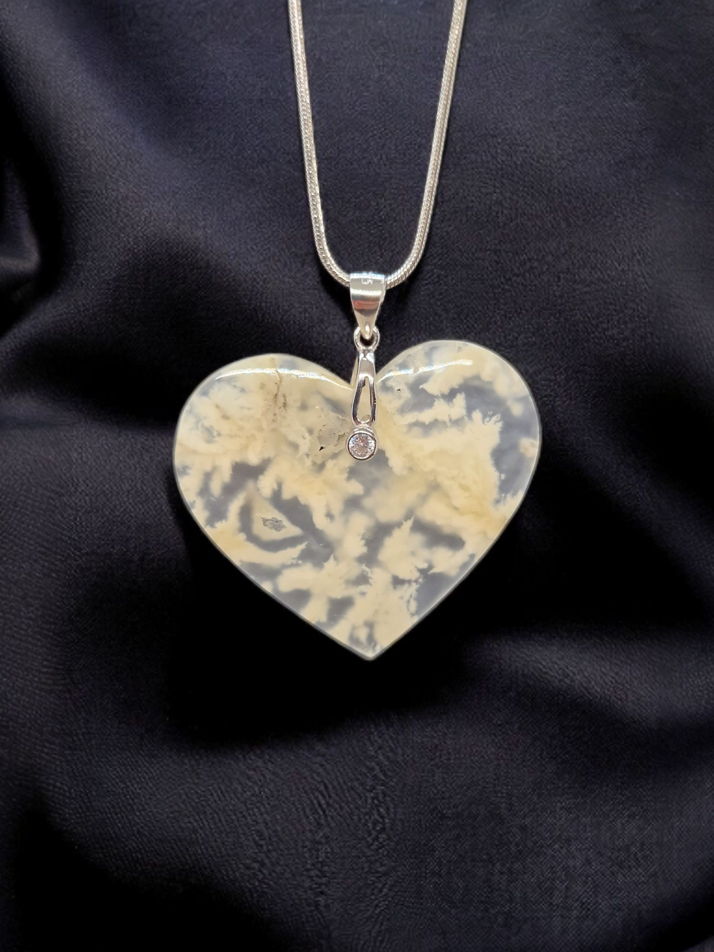 Pendentif Agate plume