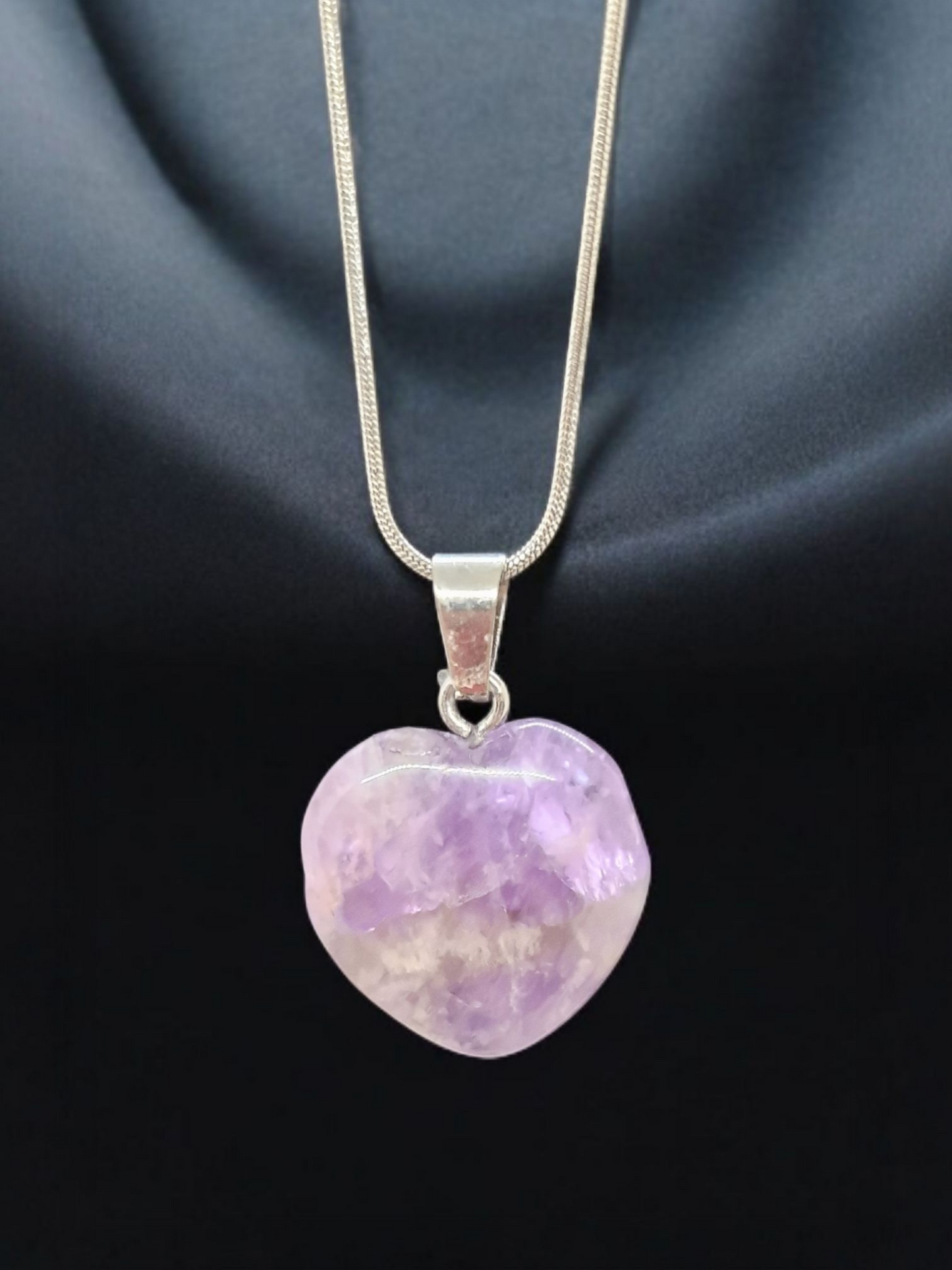 Pendentif Améthyste cœur