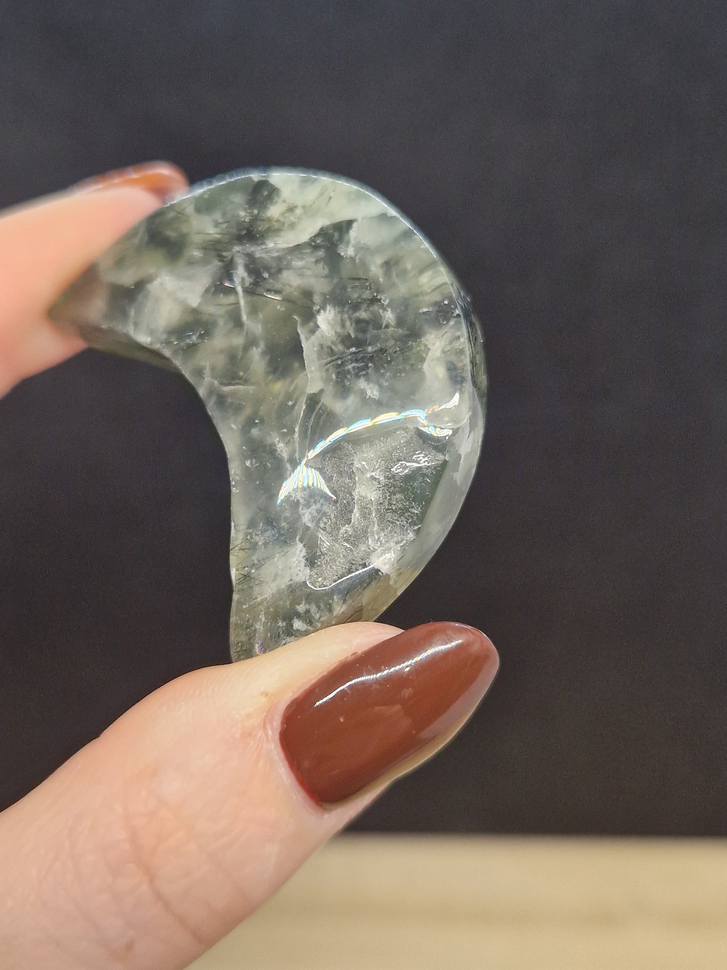 Lune en Prehnite