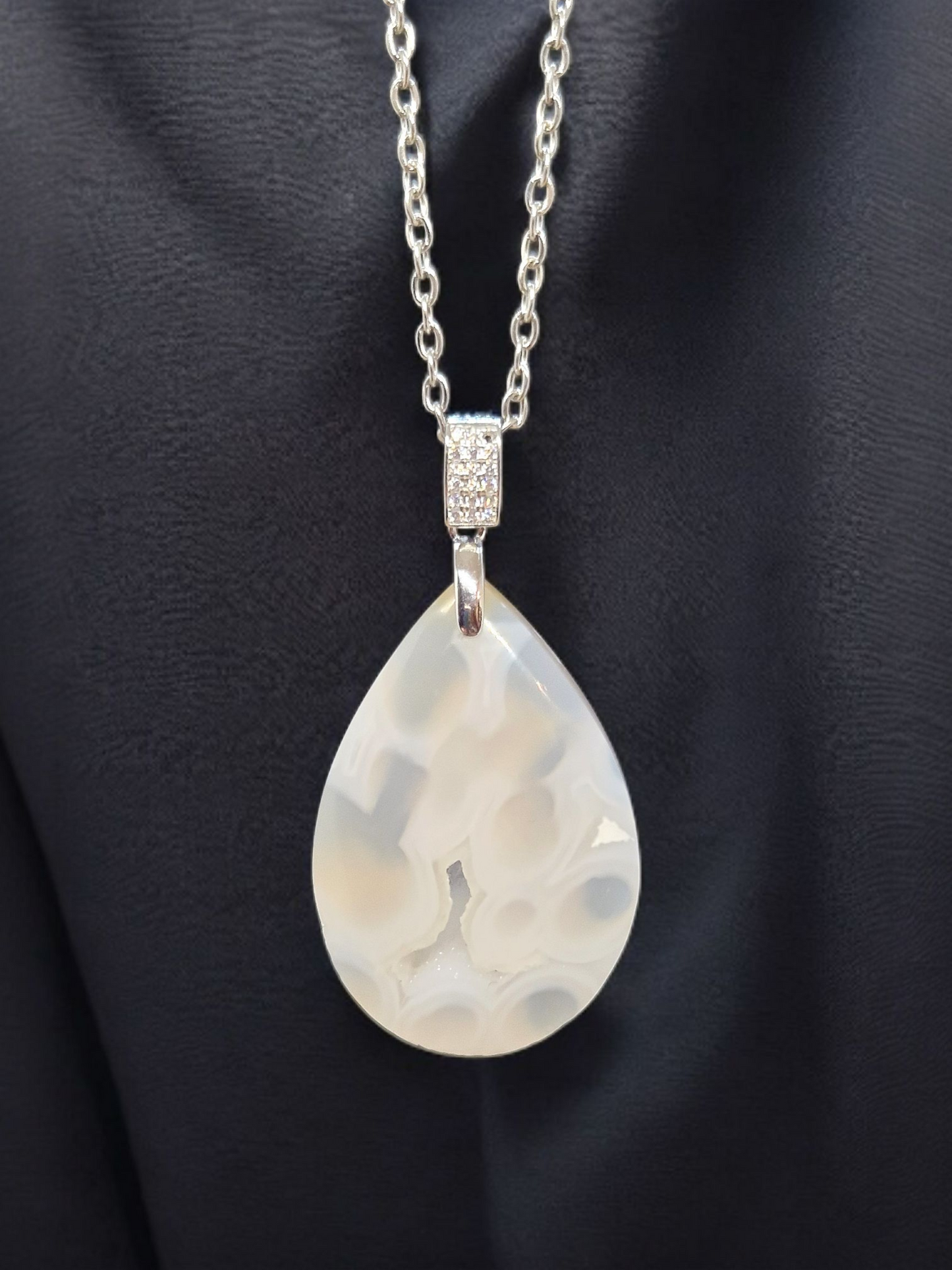 Pendentif Agate Orbiculaire