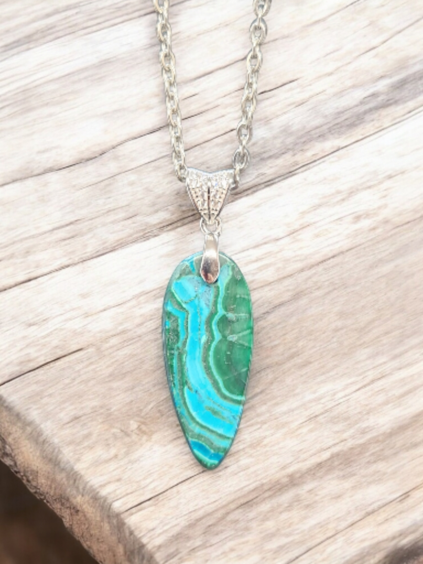 Pendentif Malachite Chrysocolle