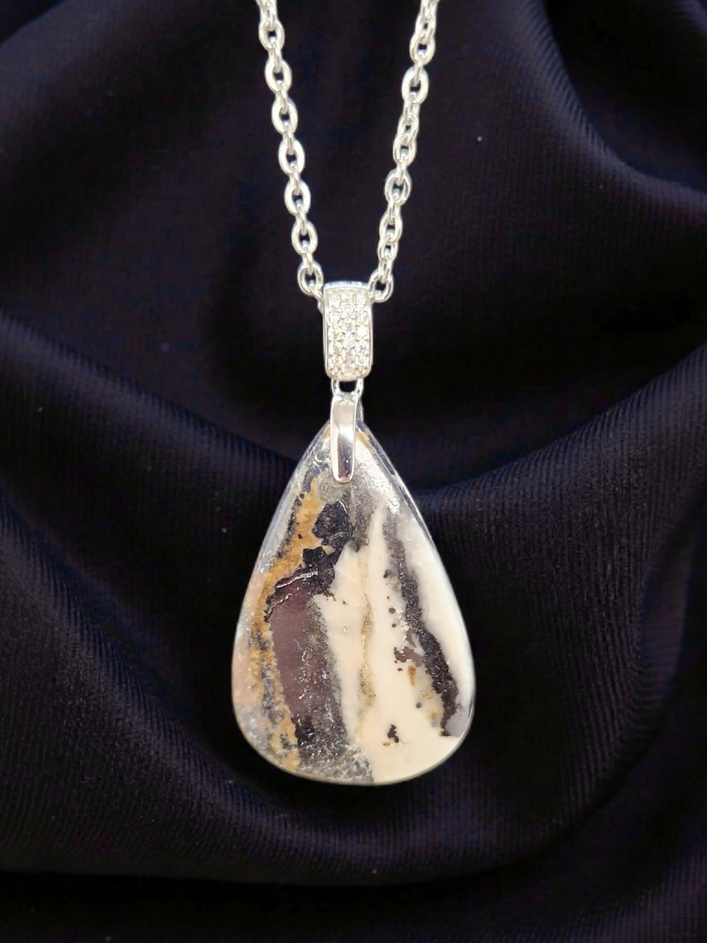 Pendentif Calcite, Siderite et Galène