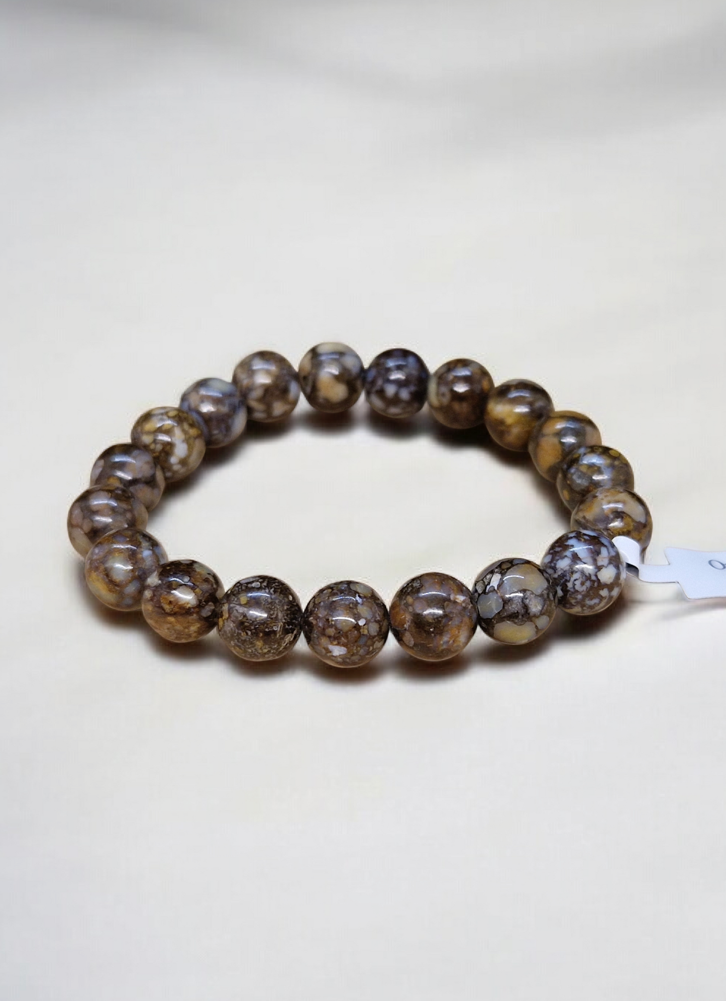 Bracelet opale brune 10mm