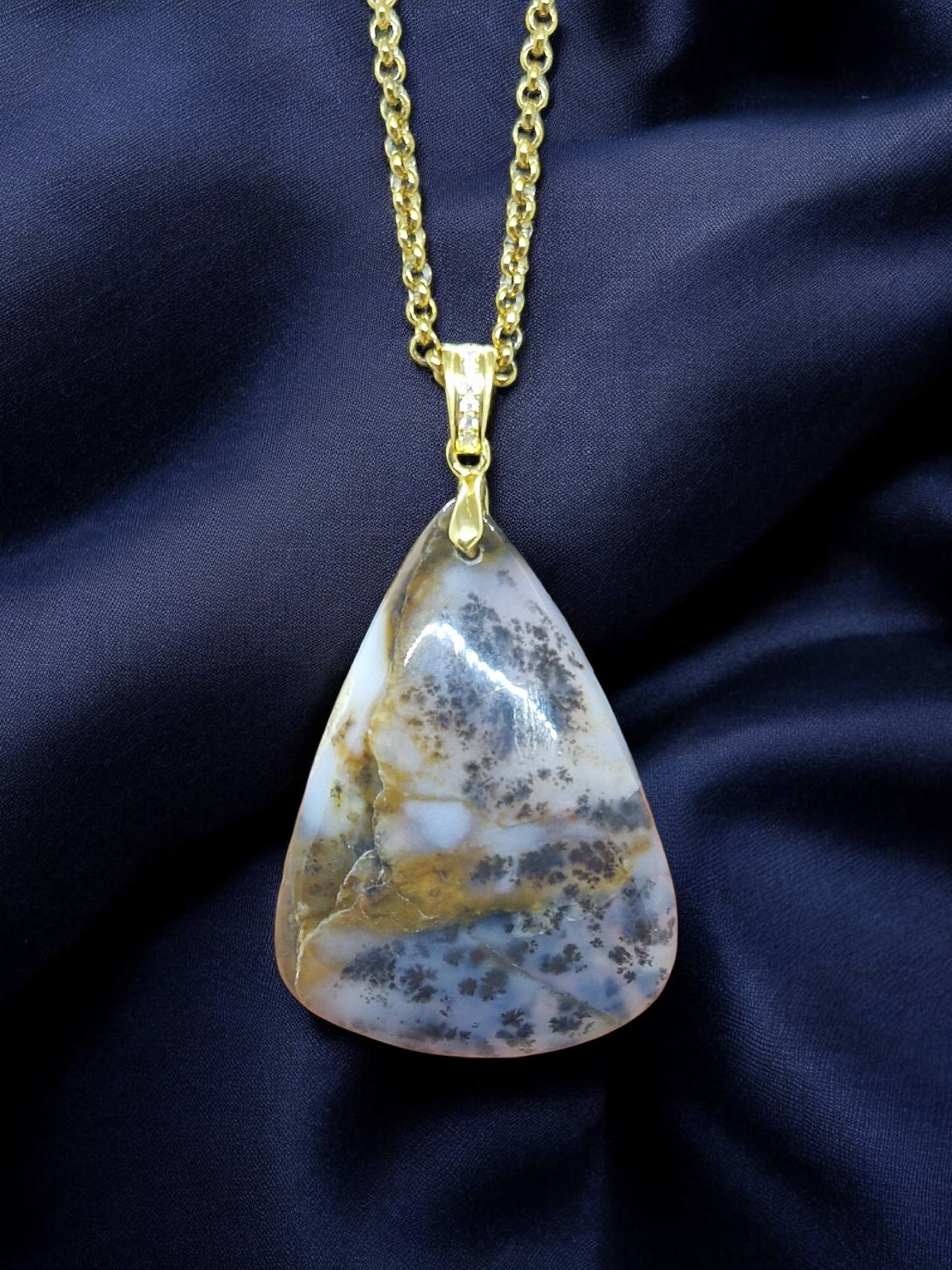 Pendentif Agate dendritique