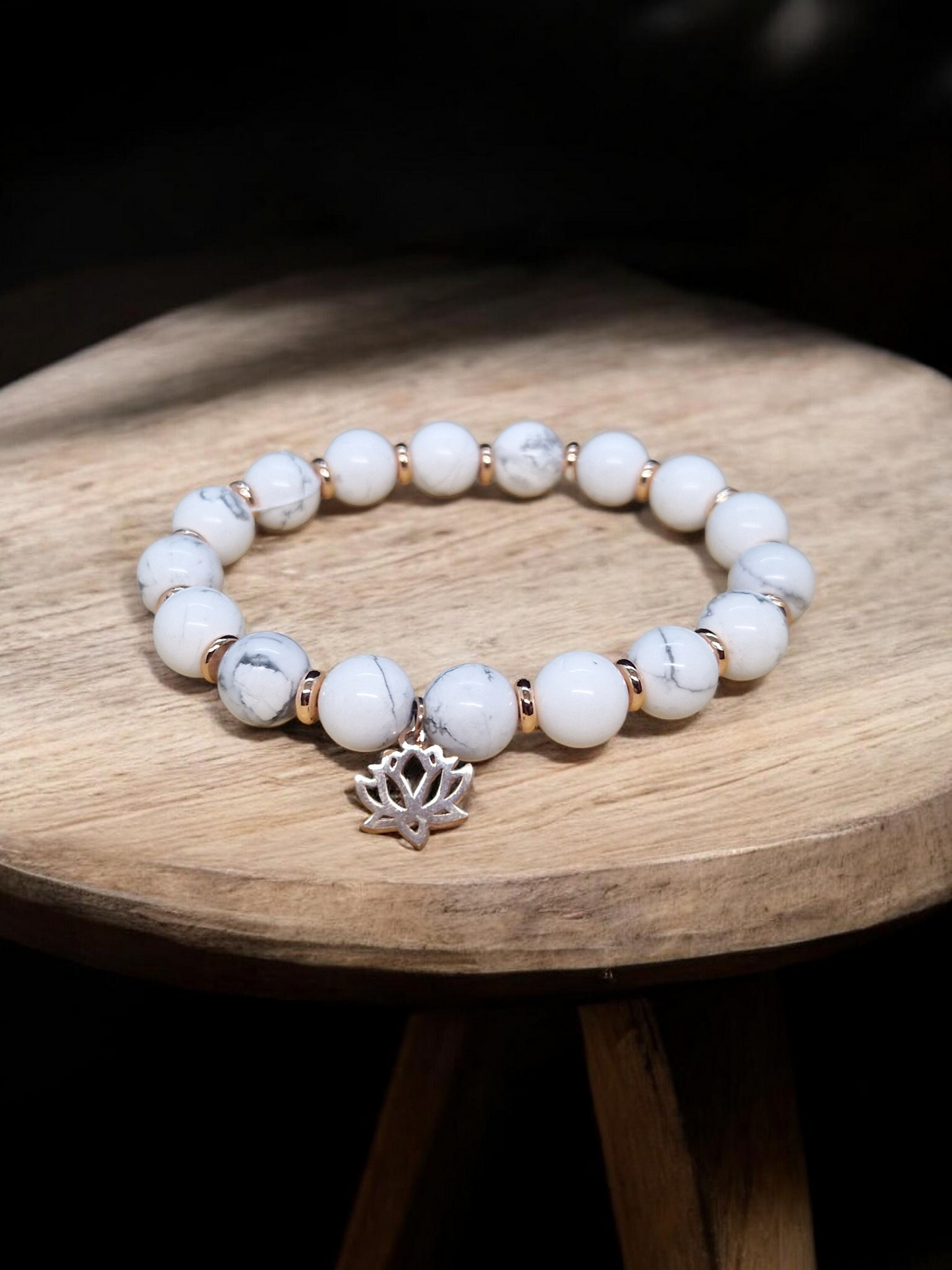 Bracelet Howlite 10mm