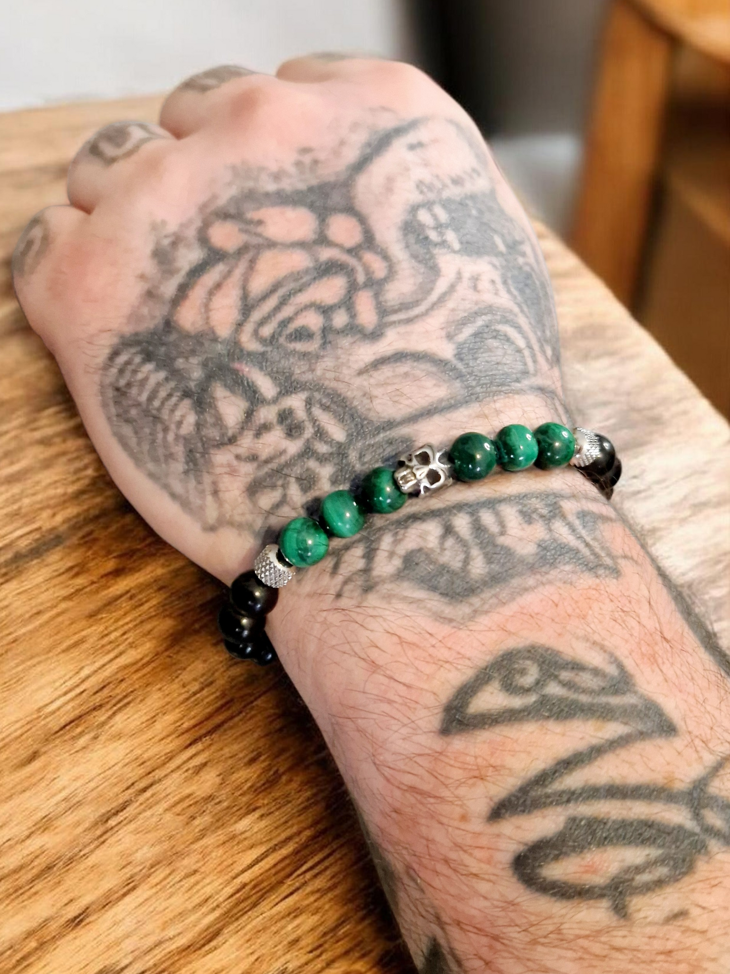 Bracelet Malachite & Shungite 8mm