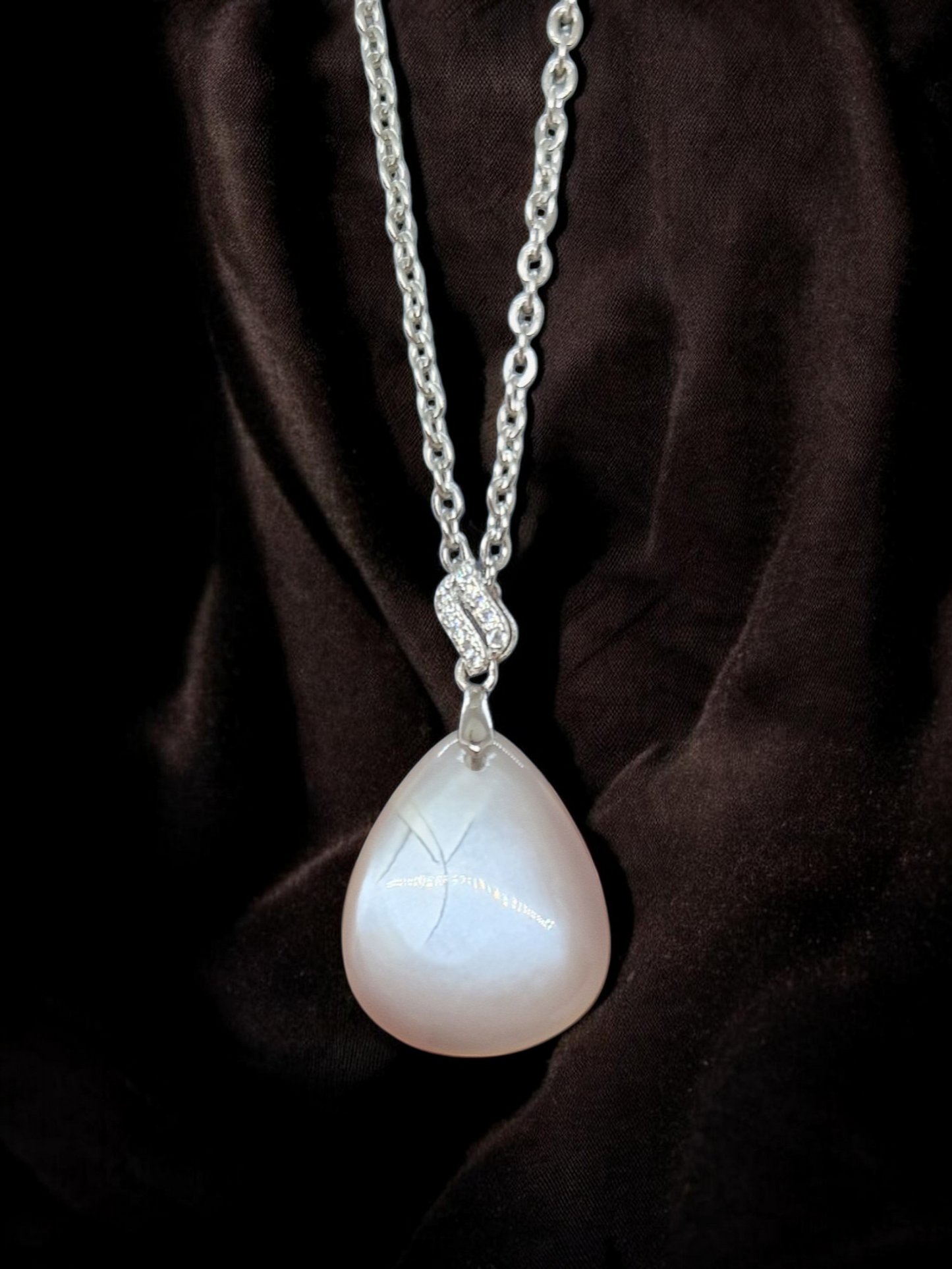 Pendentif Pierre de lune grise