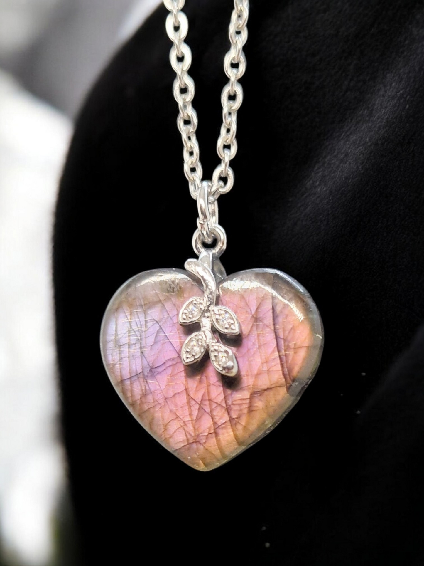 Pendentif Labradorite violette