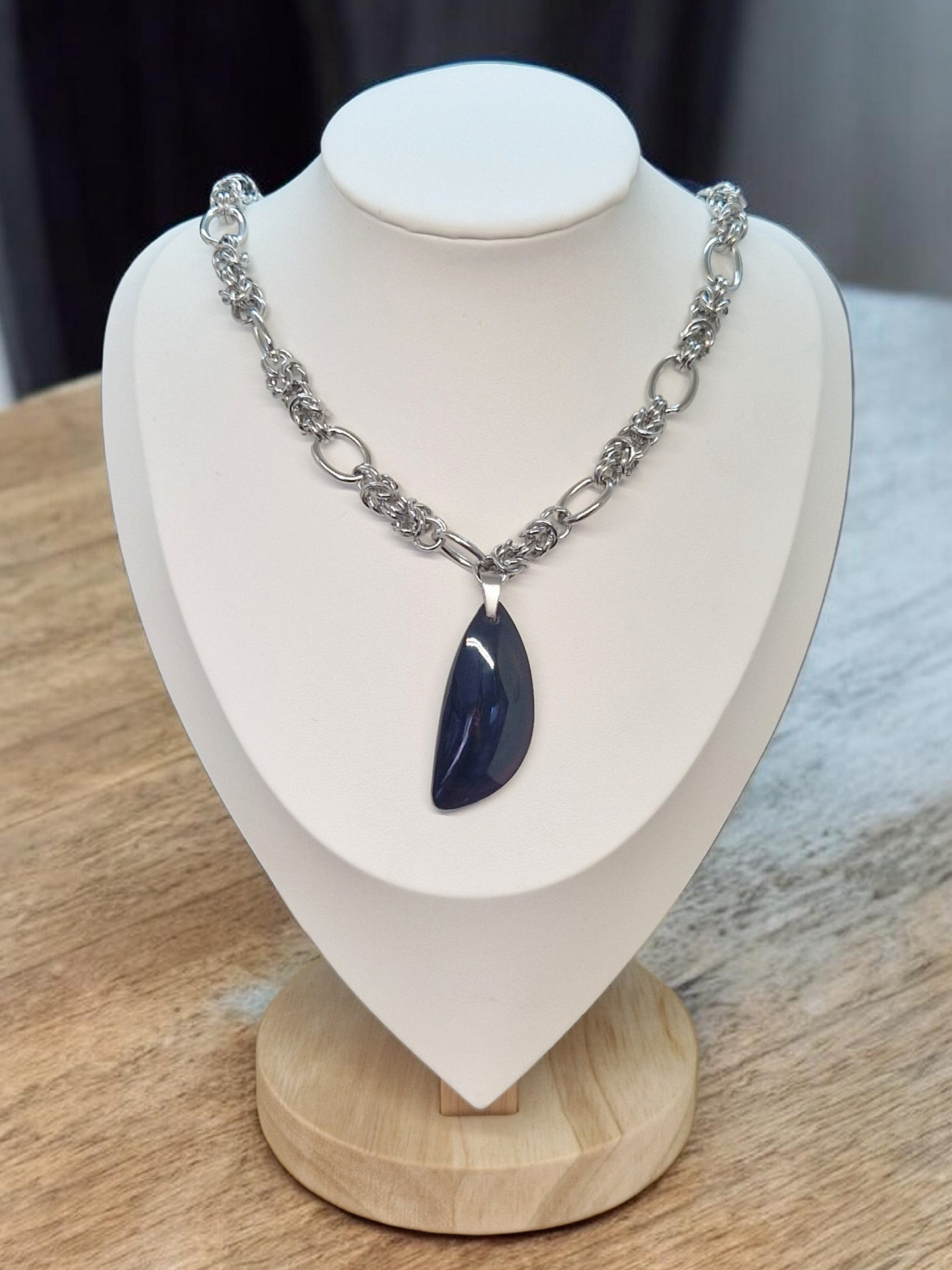 Collier Obsidienne oeil celeste
