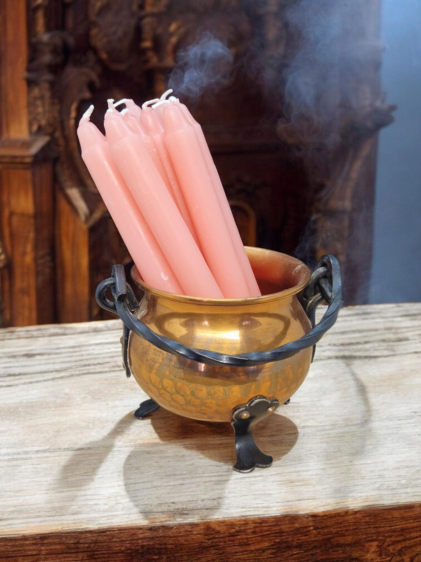 Bougies rituelles roses