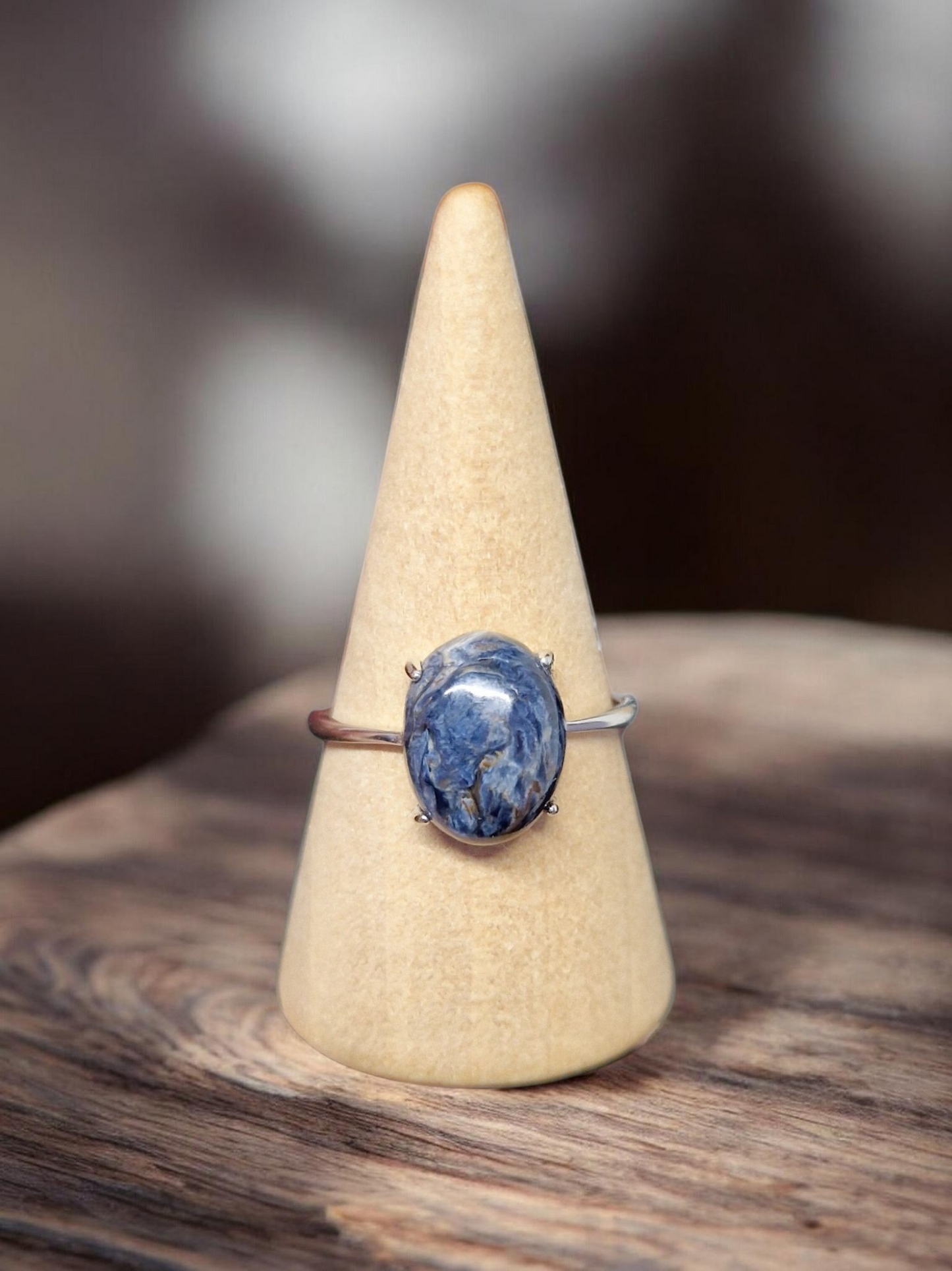 Bague pietersite argent 925 réglable
