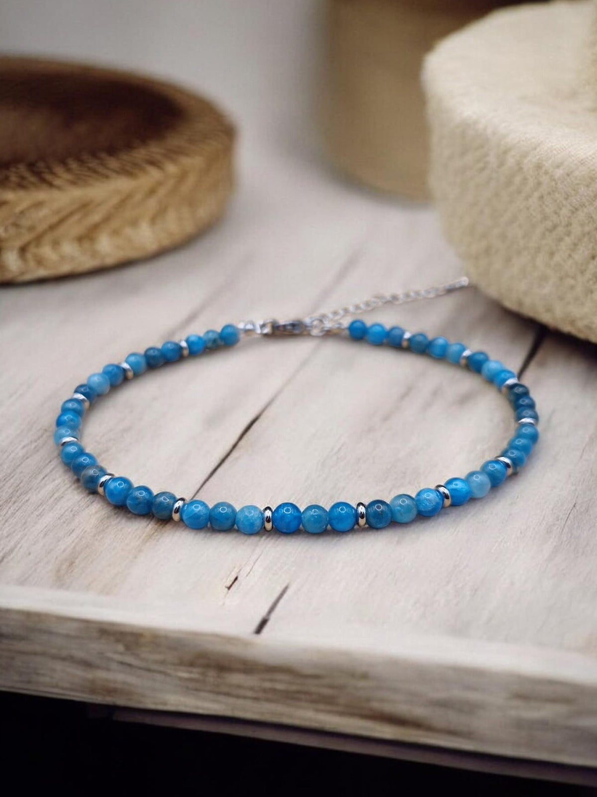 Bracelet de cheville Apatite
