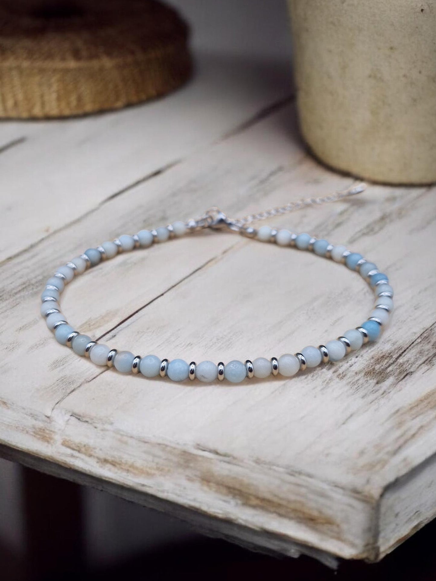 Bracelet de cheville Amazonite