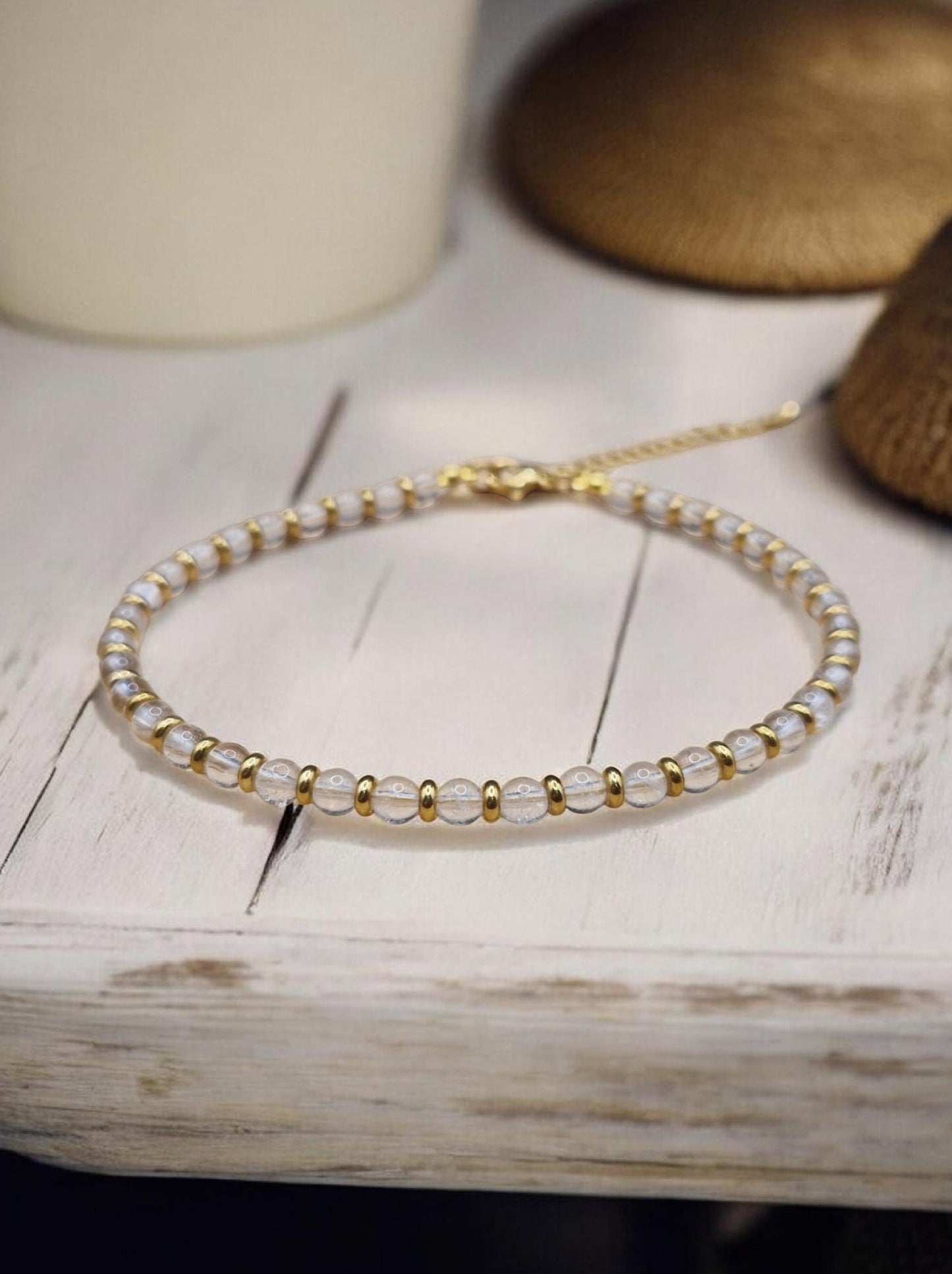 Bracelet de cheville Cristal de roche