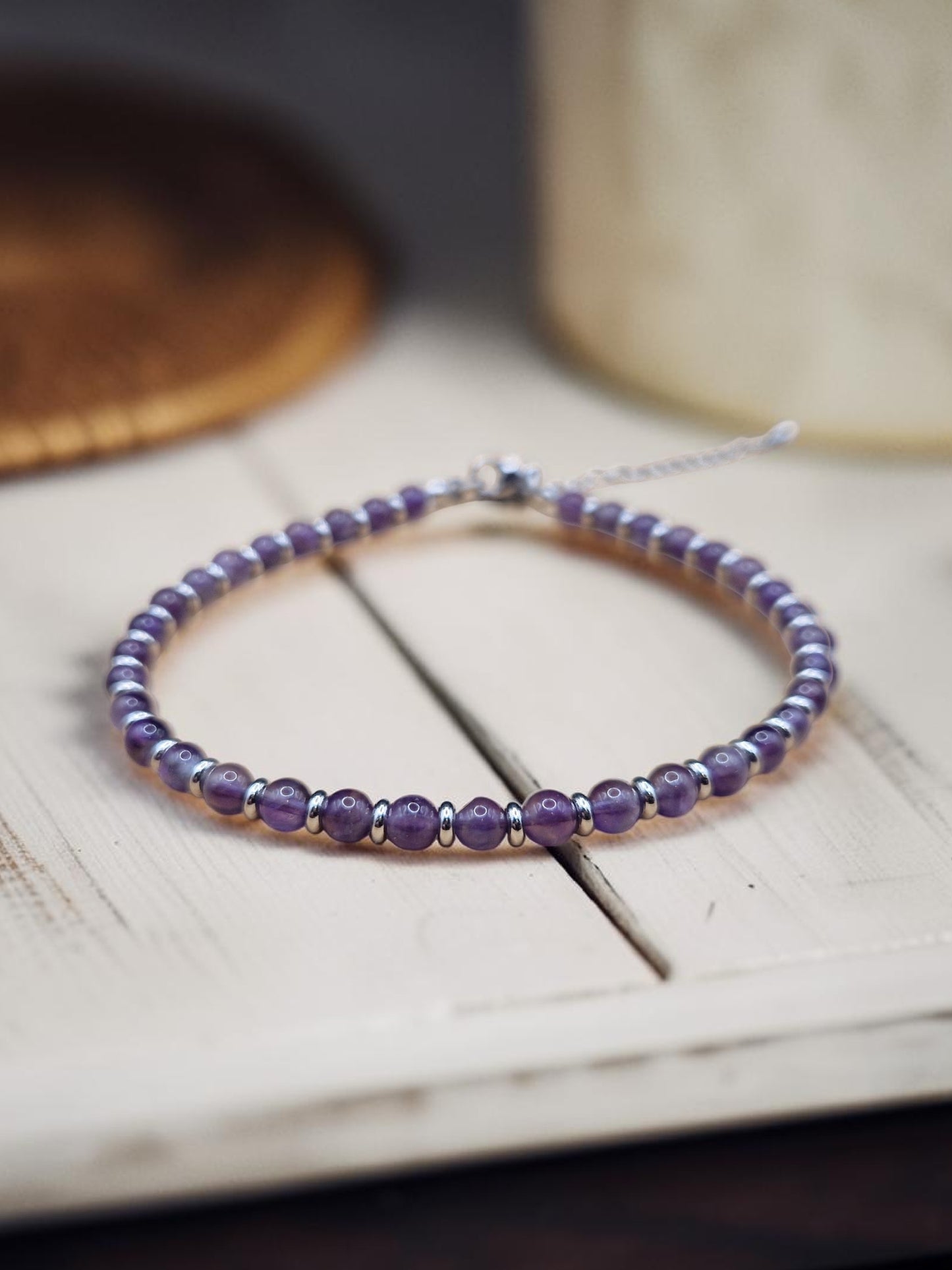 Bracelet de cheville Améthyste
