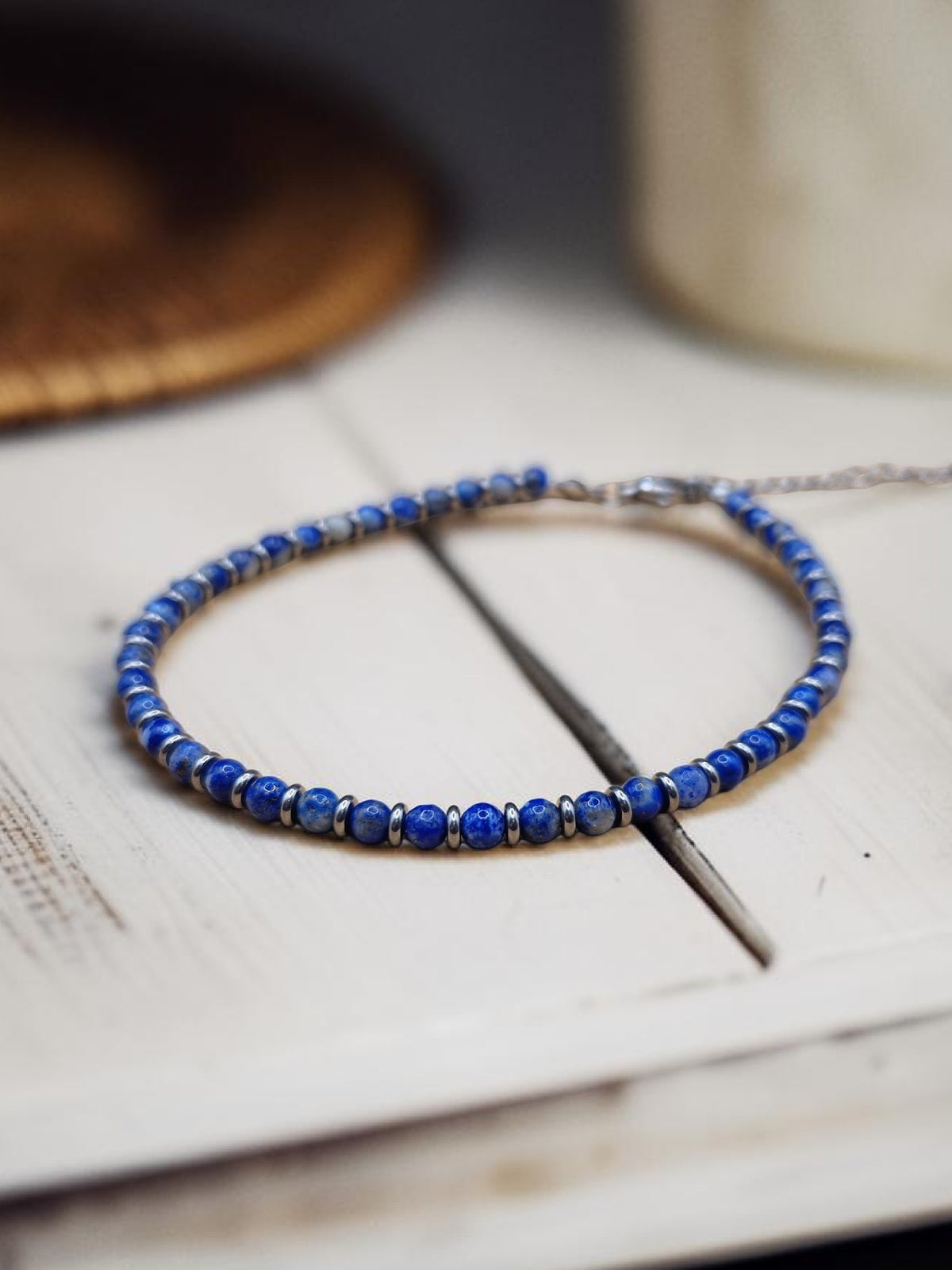 Bracelet de cheville Lapis lazuli
