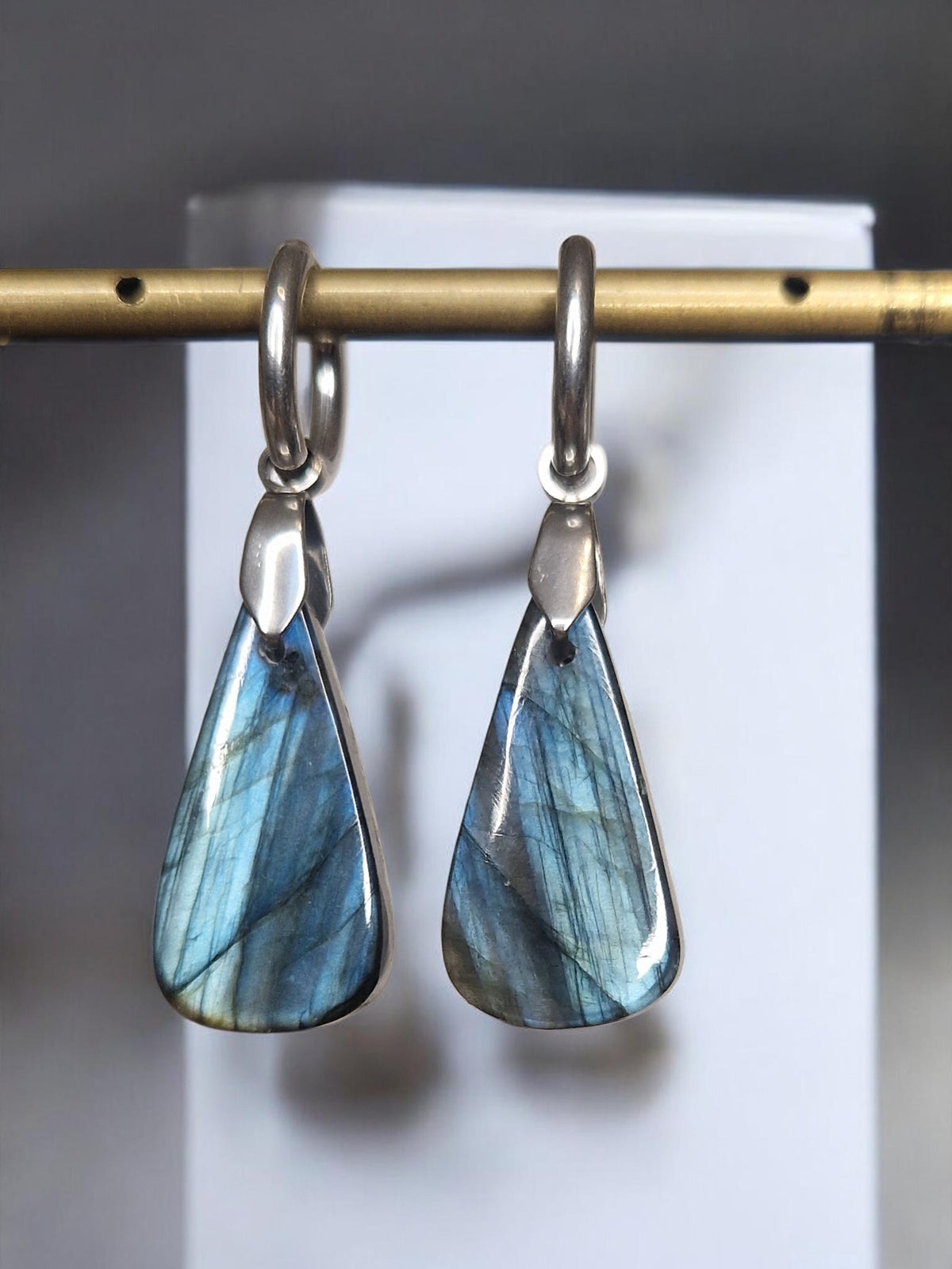 Boucles d'oreilles Labradorite