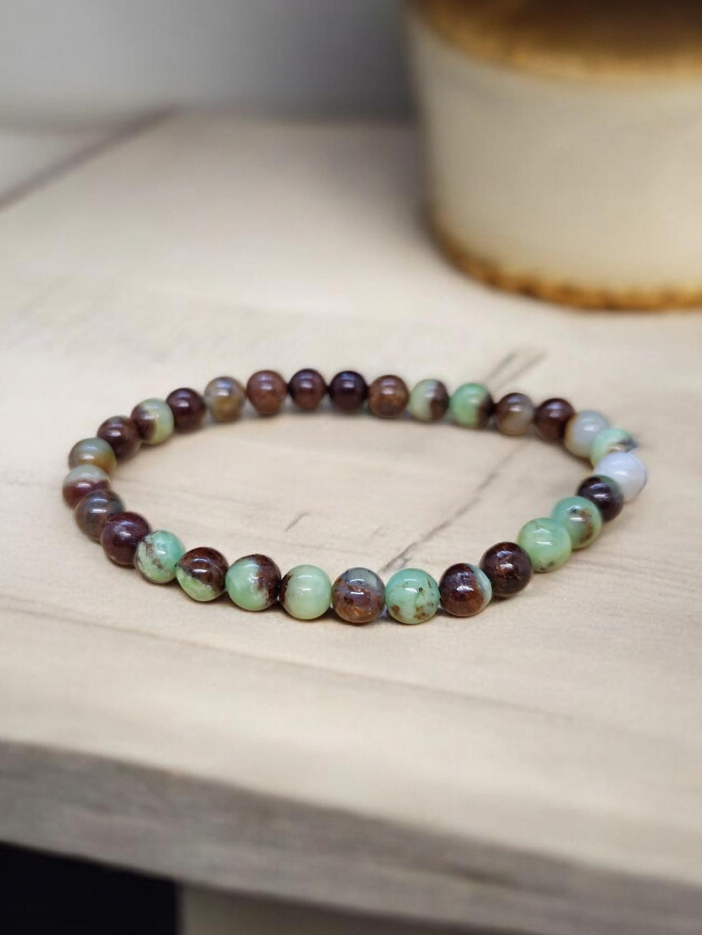 Bracelet Chrysoprase 6mm