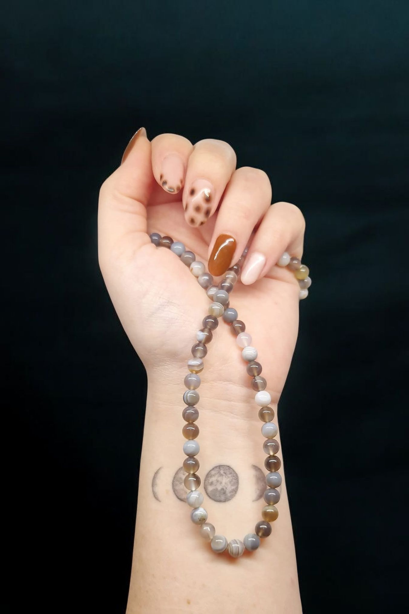 Collier Agate du Botswana