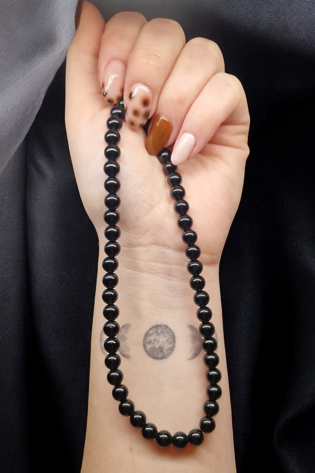 Collier Obsidienne noire