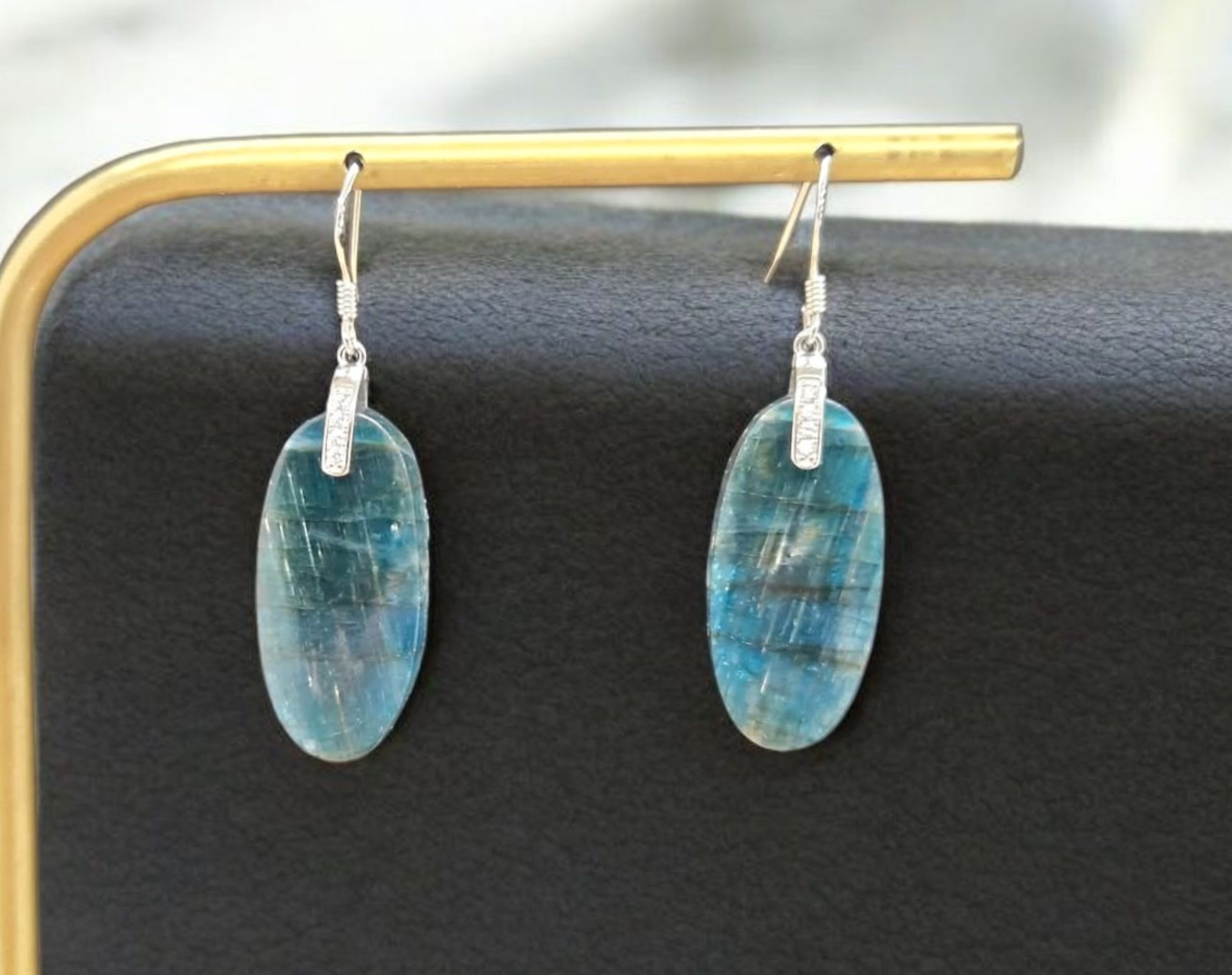 Boucles d'oreilles Apatite