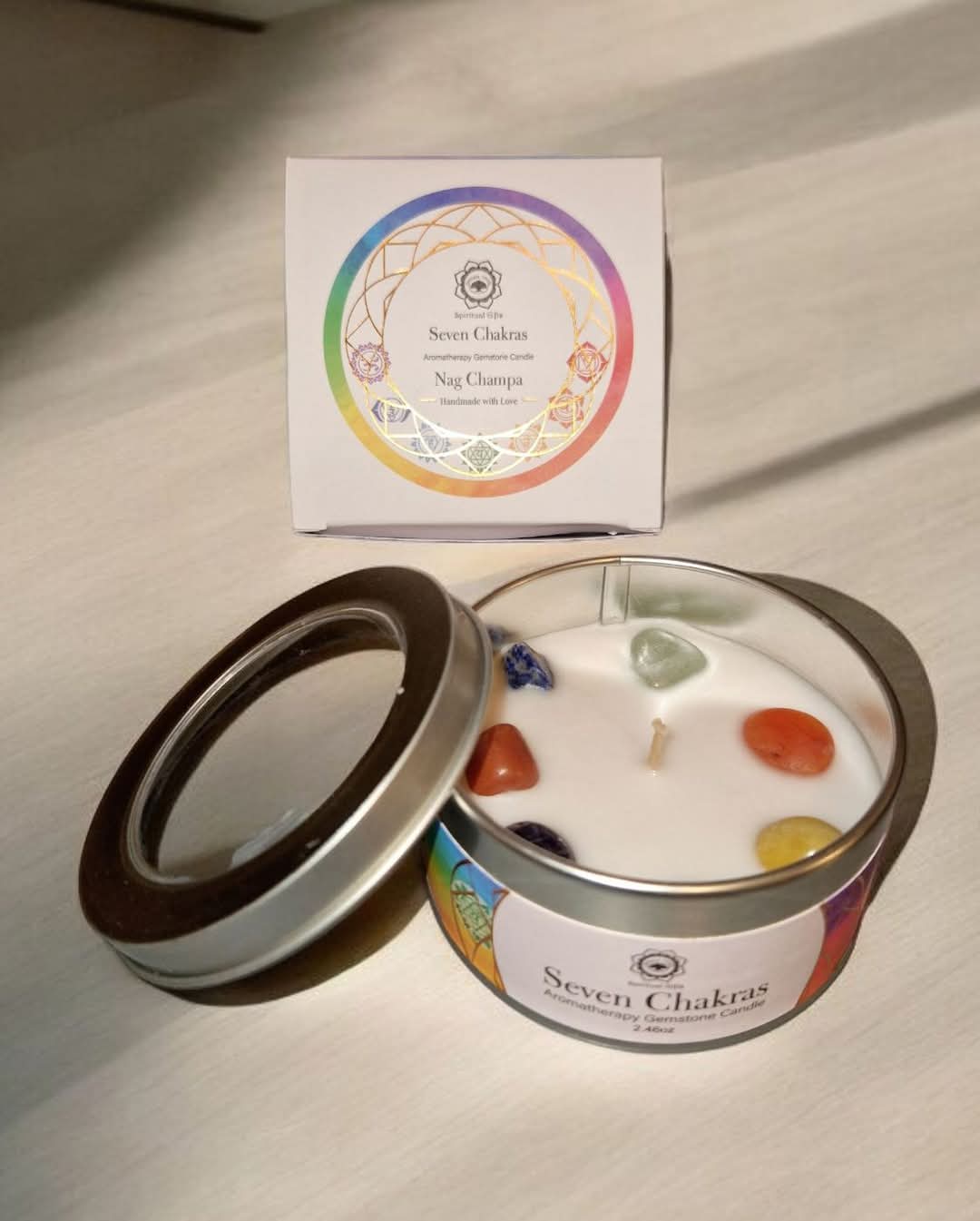 Bougie Green Tree 7 chakras