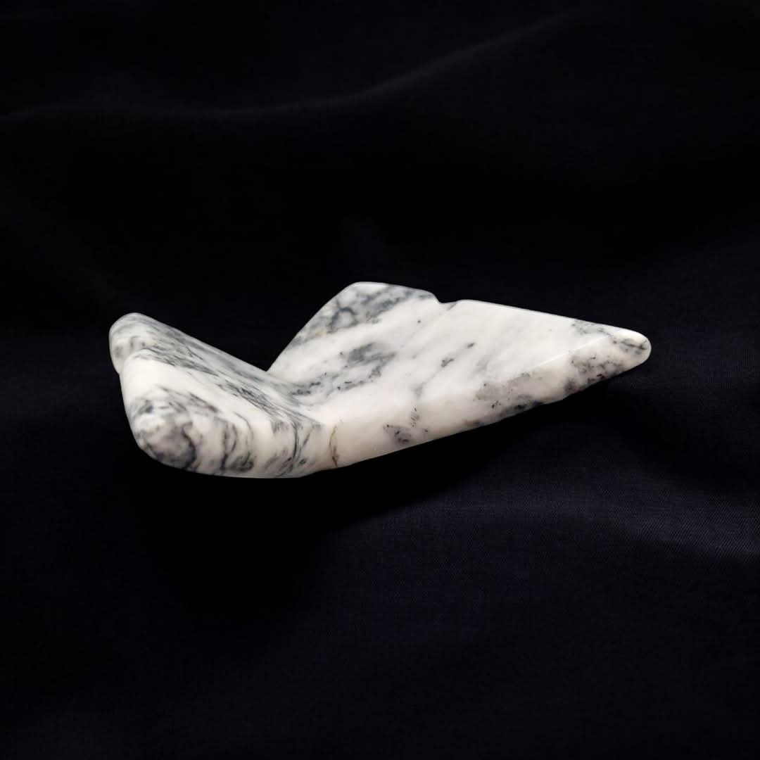 Papillon en Agate Dendritique