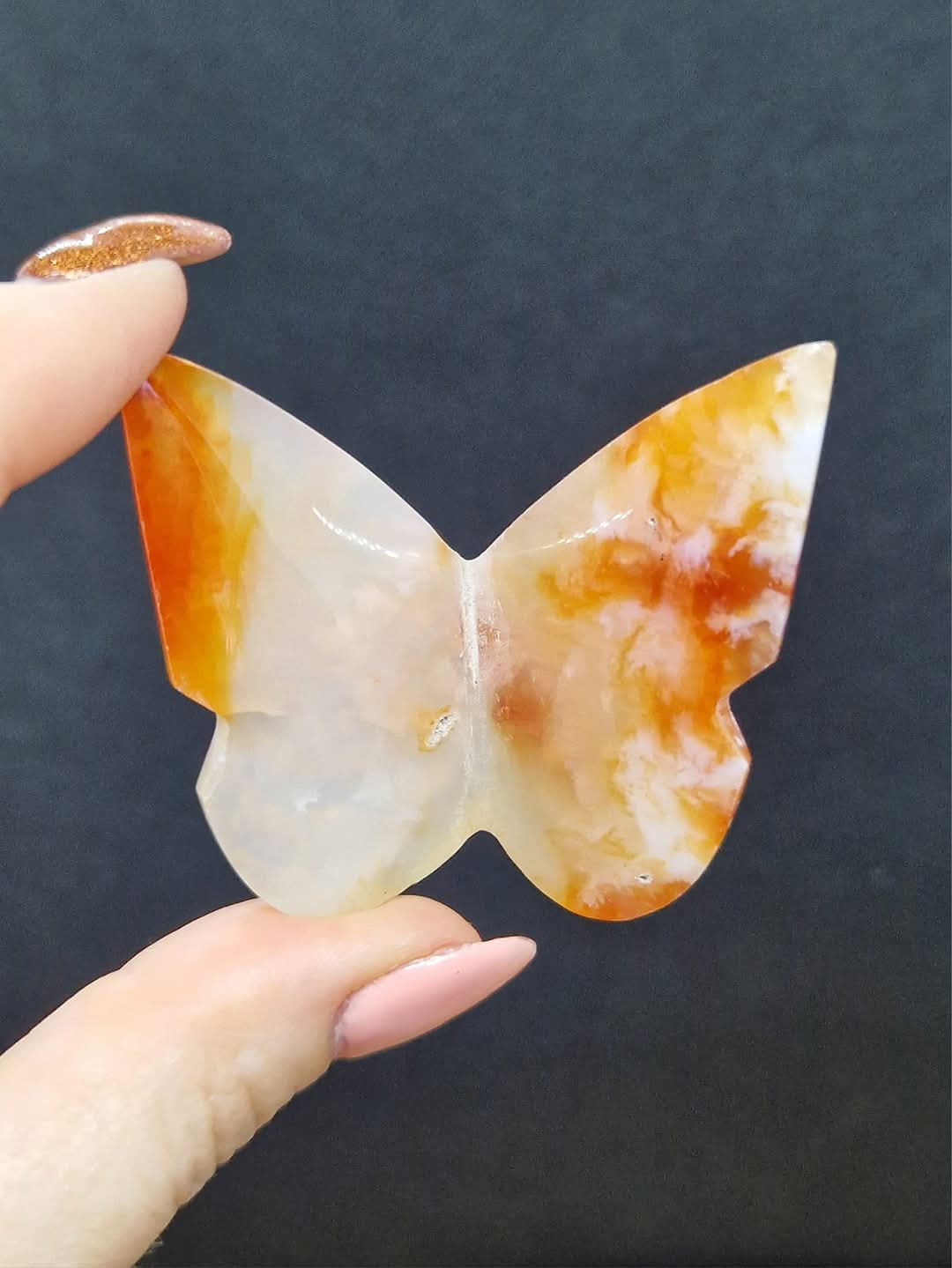 Papillon en Cornaline