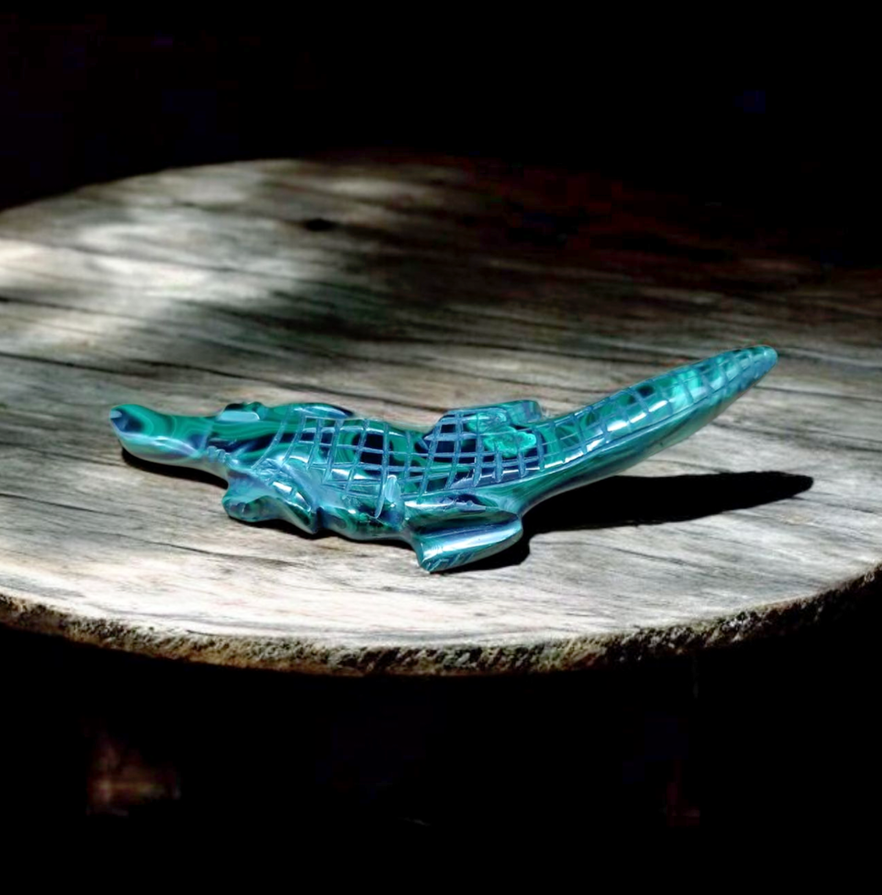 Crocodile en Malachite