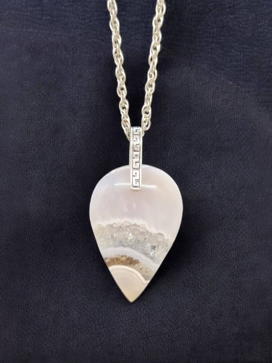 Pendentif Agate mousse