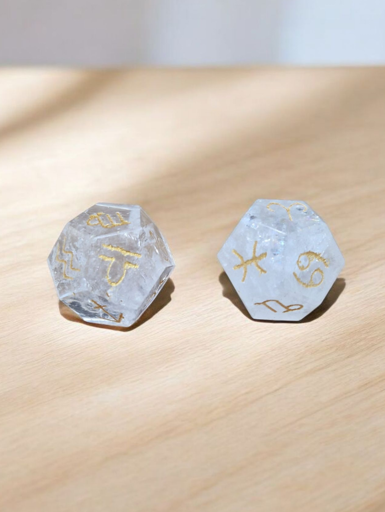 Dès astrologiques Cristal de Roche