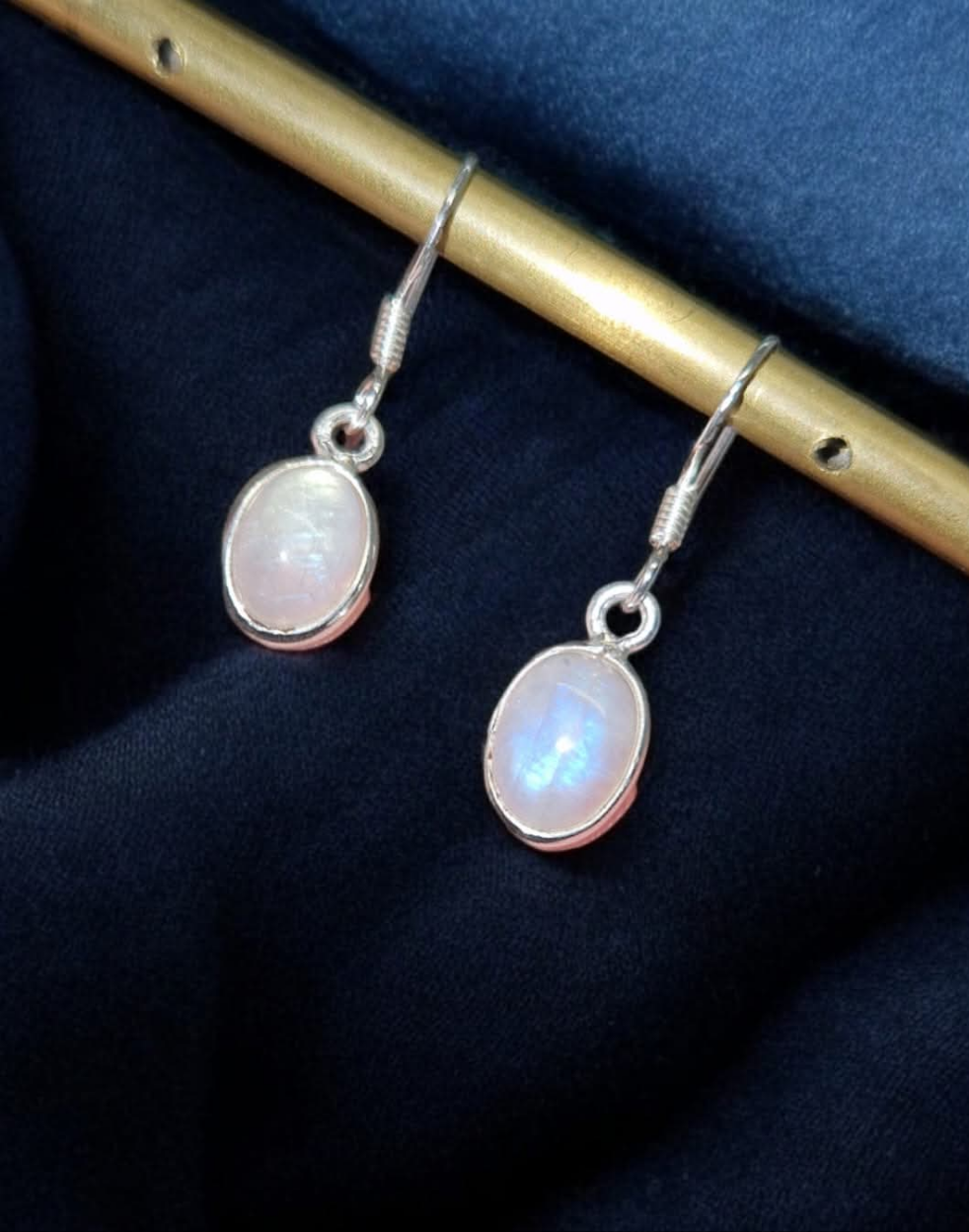 Boucles d'oreilles Peristerite