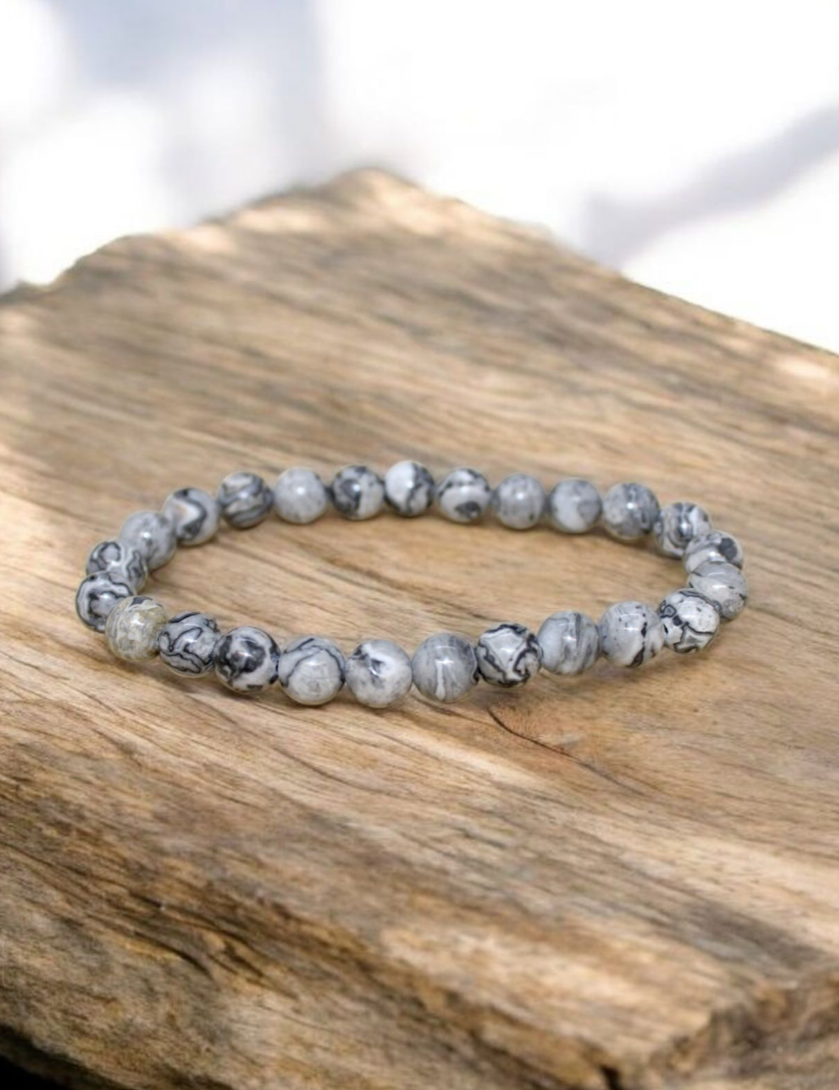 Bracelet Jaspe Picasso 8mm