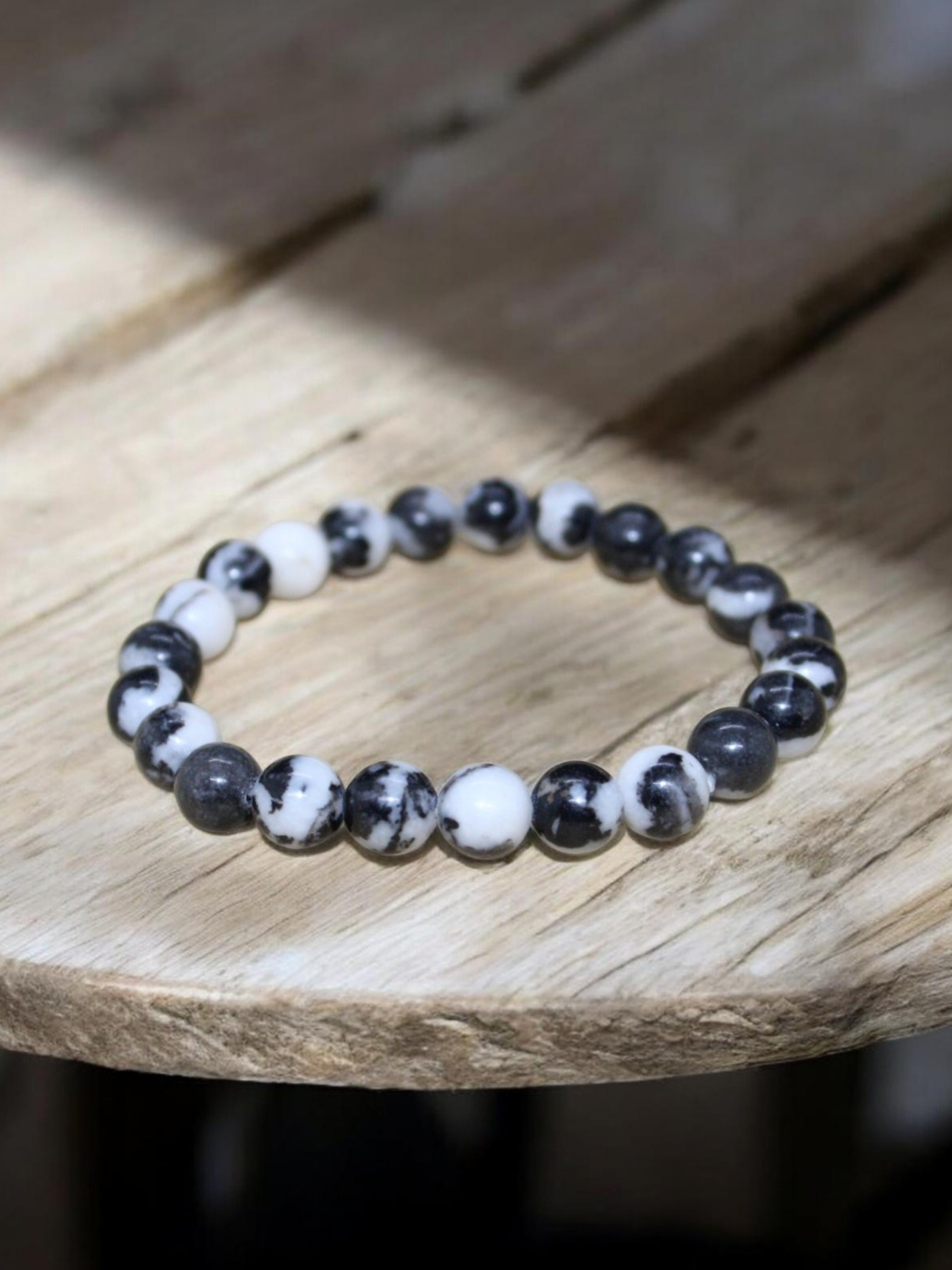 Bracelet Jaspe Zèbre 8mm