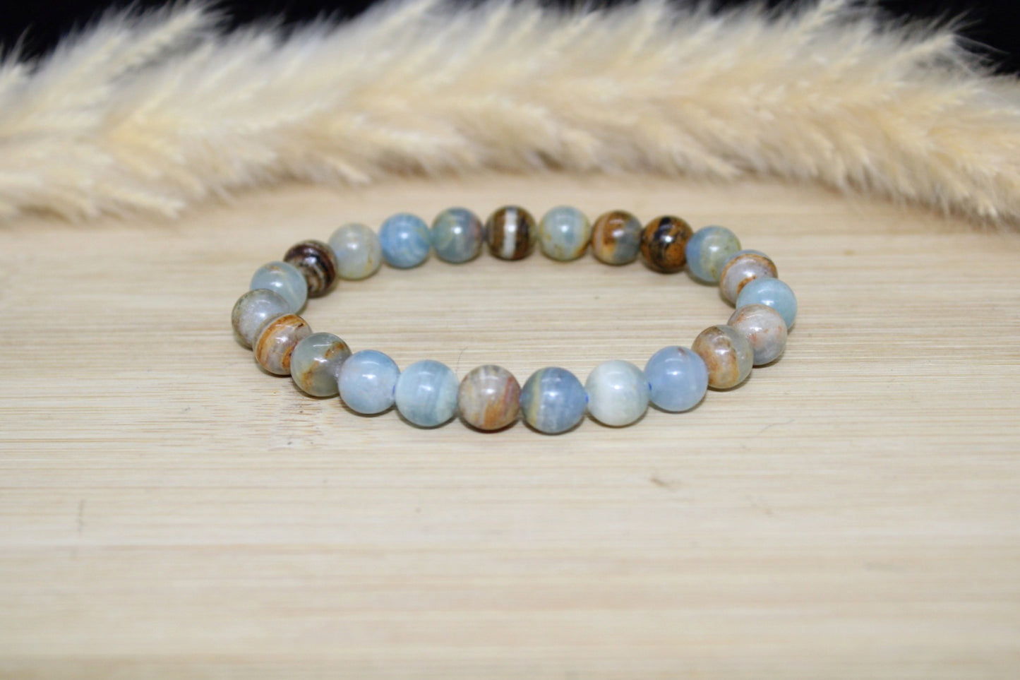 Bracelet calcite bleue 8mm