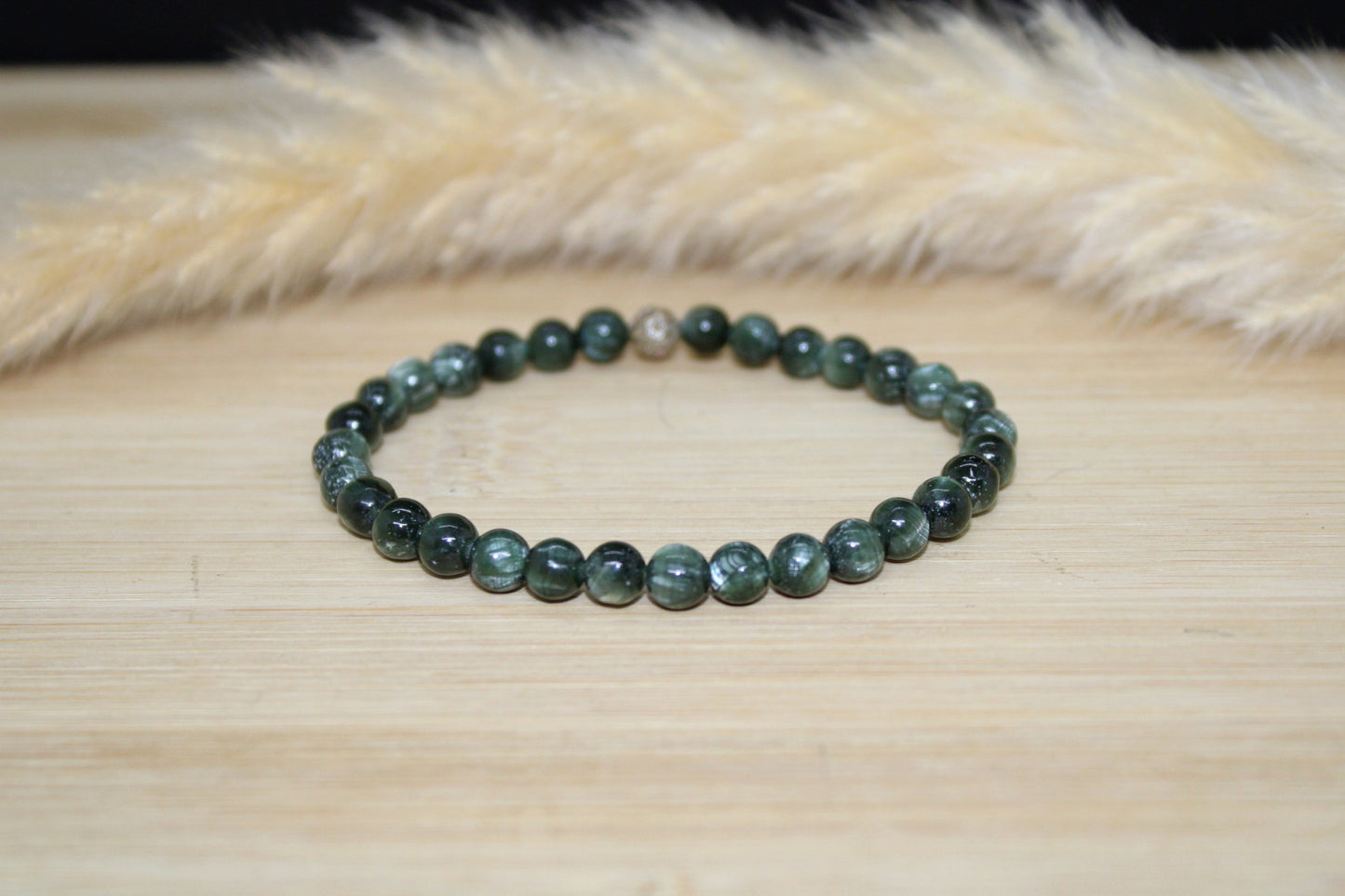Bracelet Seraphinite 6mm