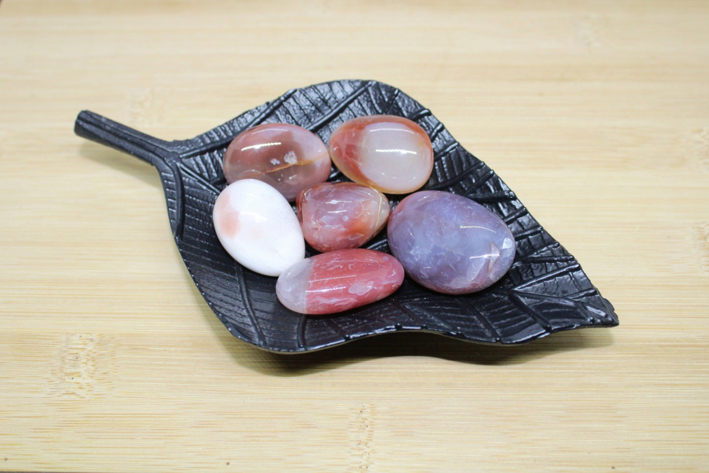 Pierres roulées Agate du Botswana rouge